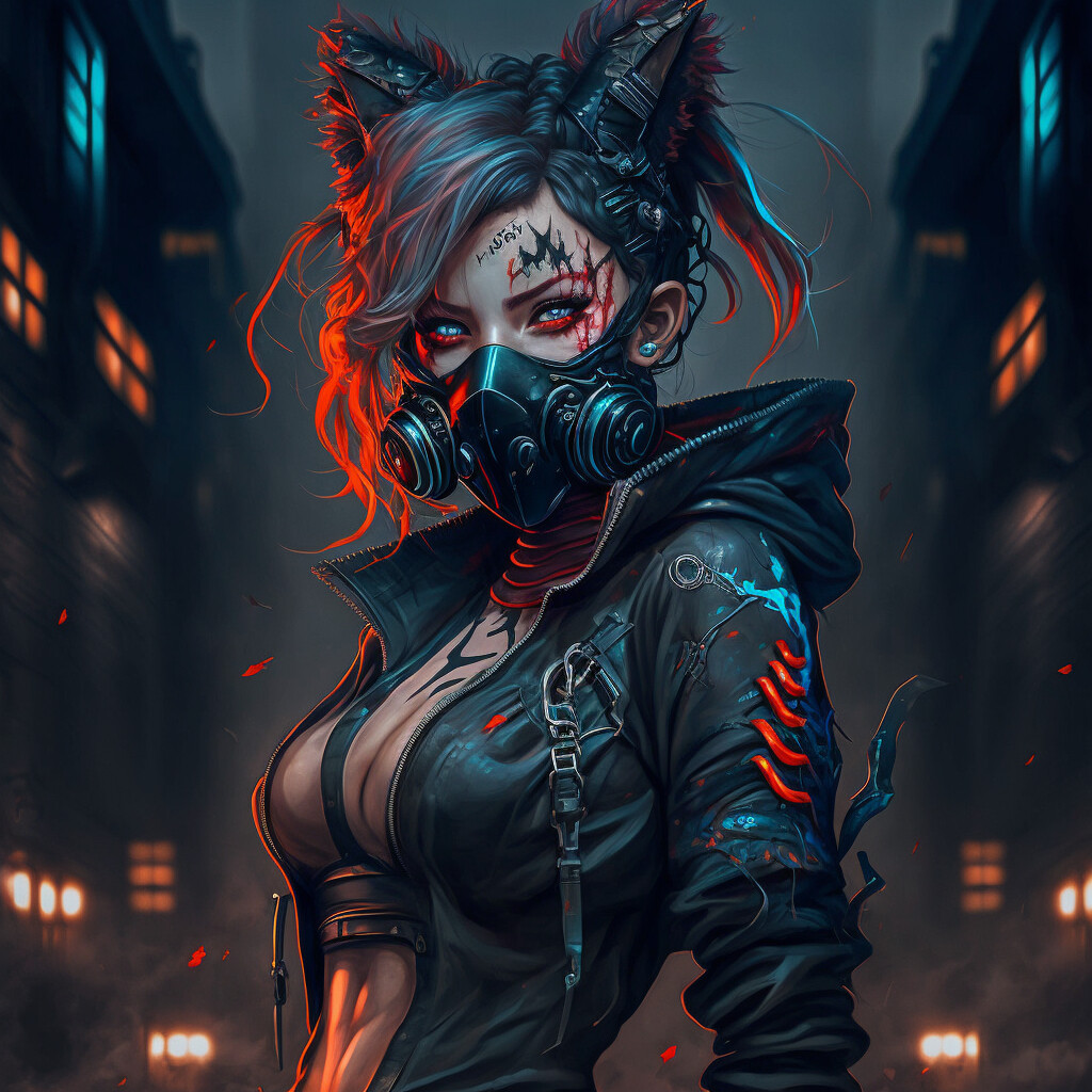 Cyberpunk, Comics, Manga Character Design, Anime Style Stock Photo, Picture  and Royalty Free Image. Image 194231305.