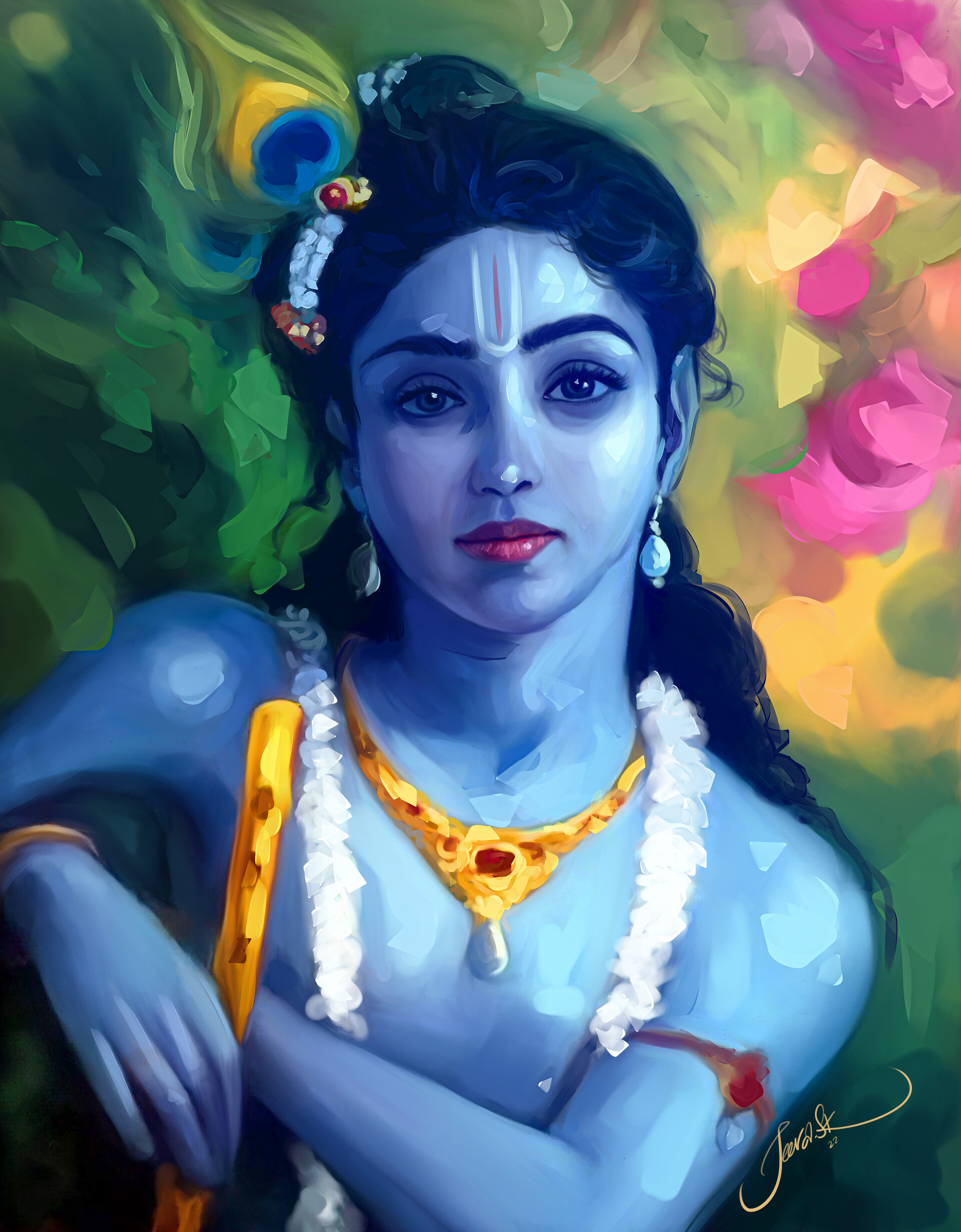 Krishna painting shop