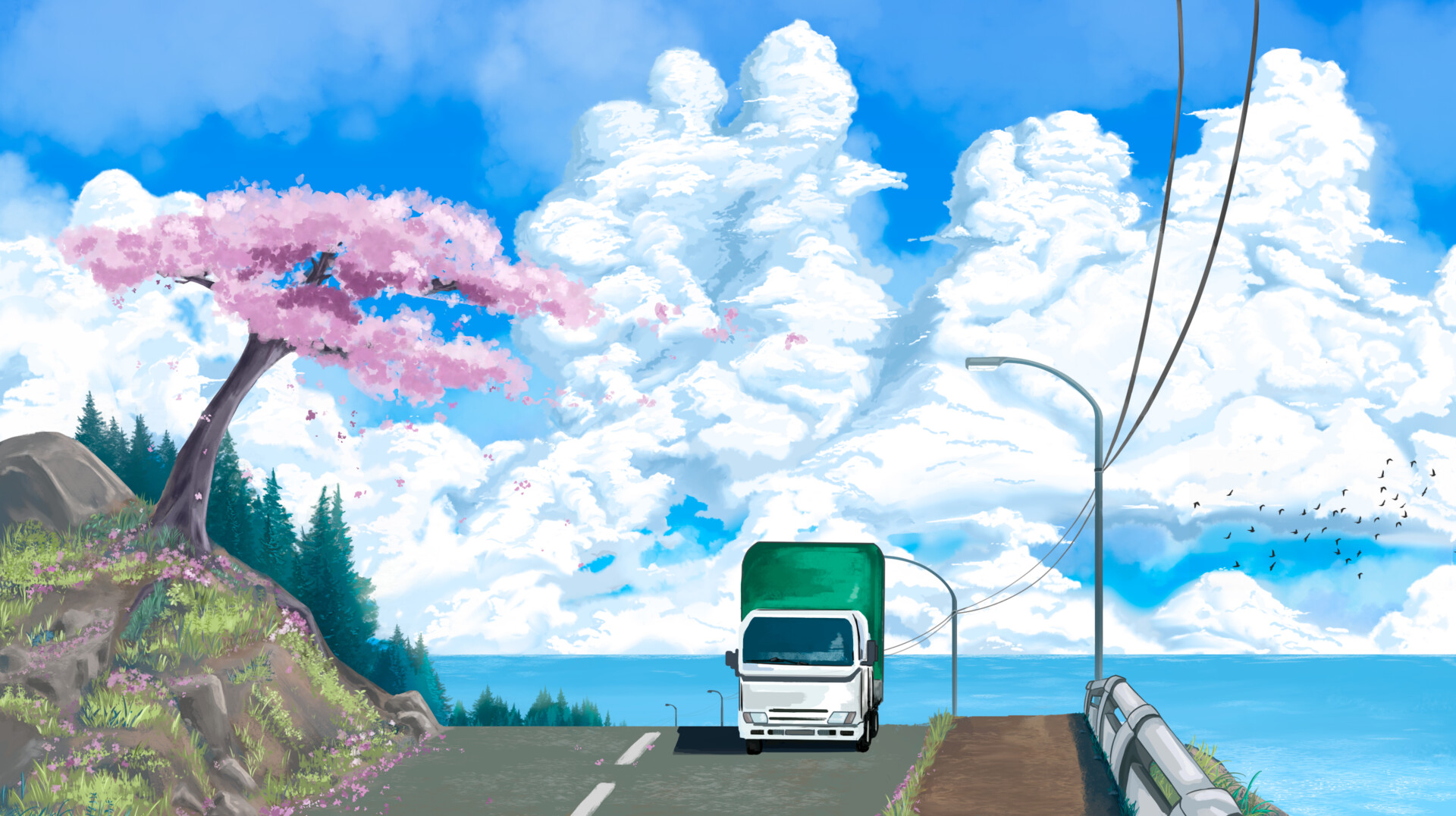 The Road! - Anime scenery Wallpapers and Images - Desktop Nexus Groups