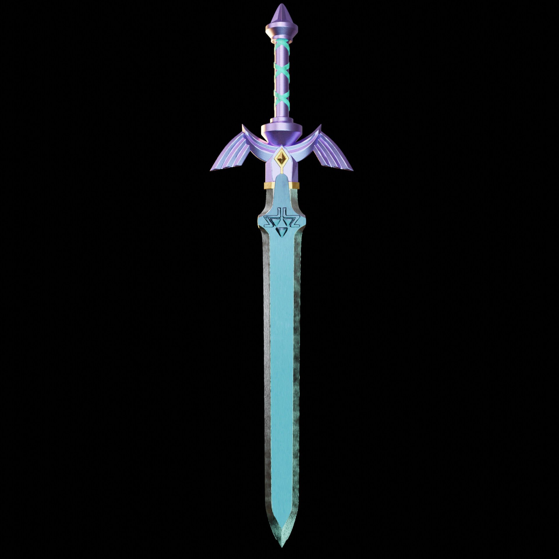 3D Printed Master Sword (Full Size) - Legend of Zelda 