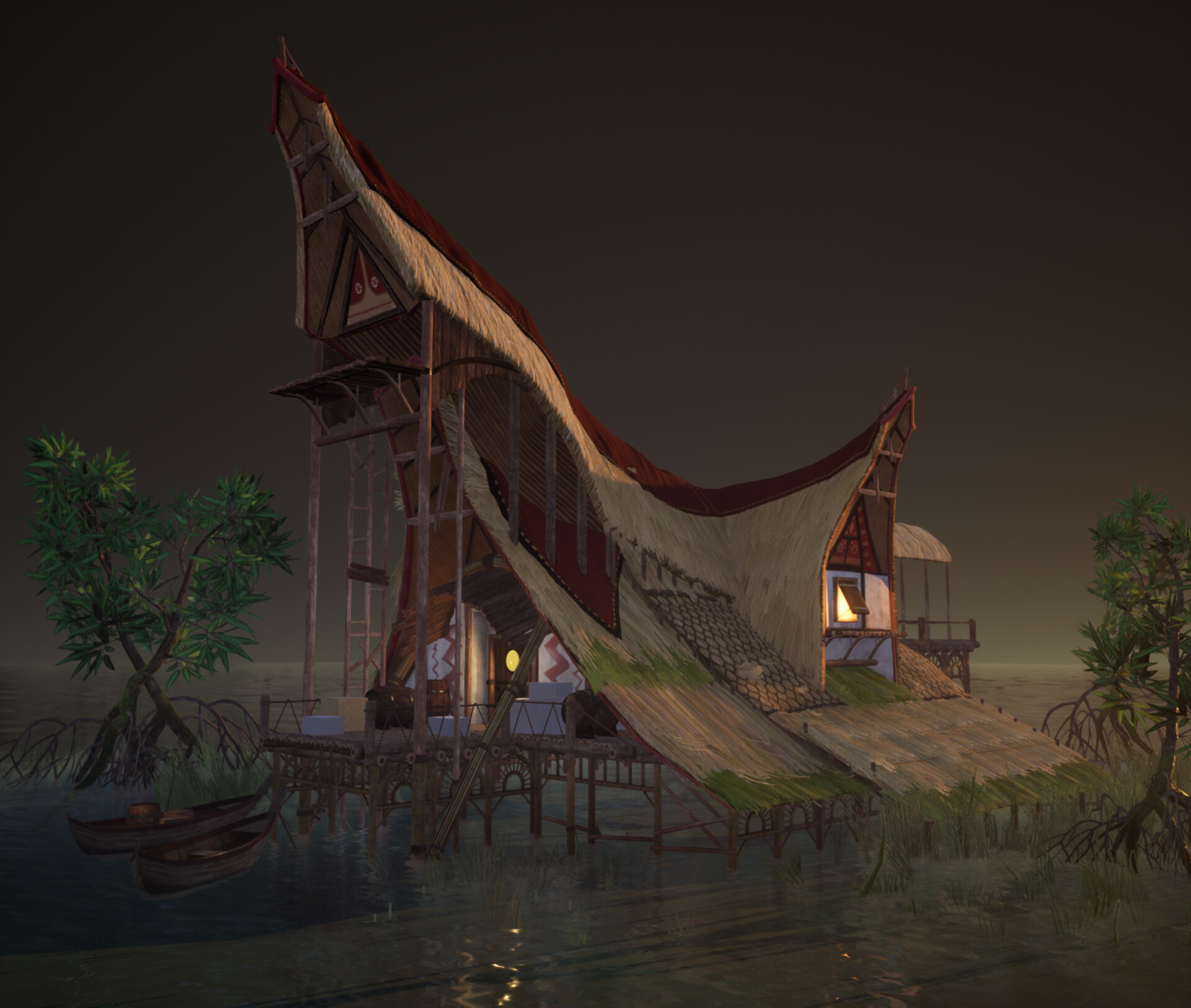 ArtStation Ongoing project Swamp House