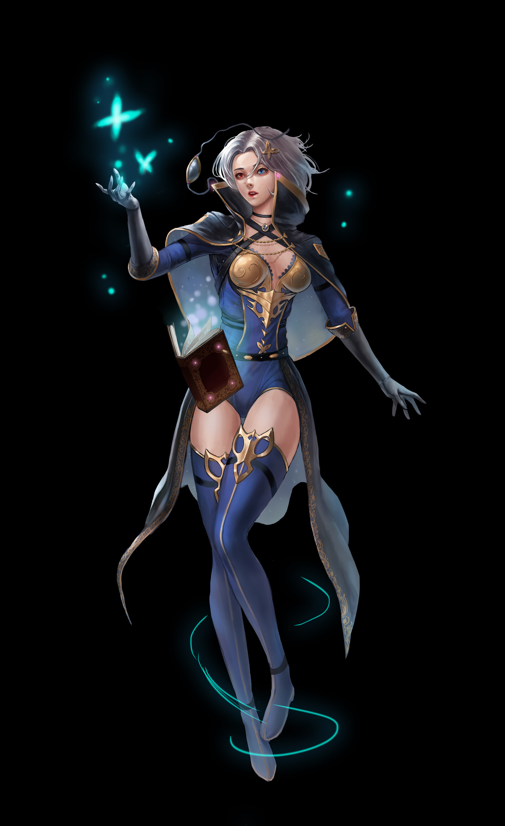 ArtStation - Pixel Female Mage Character Concept