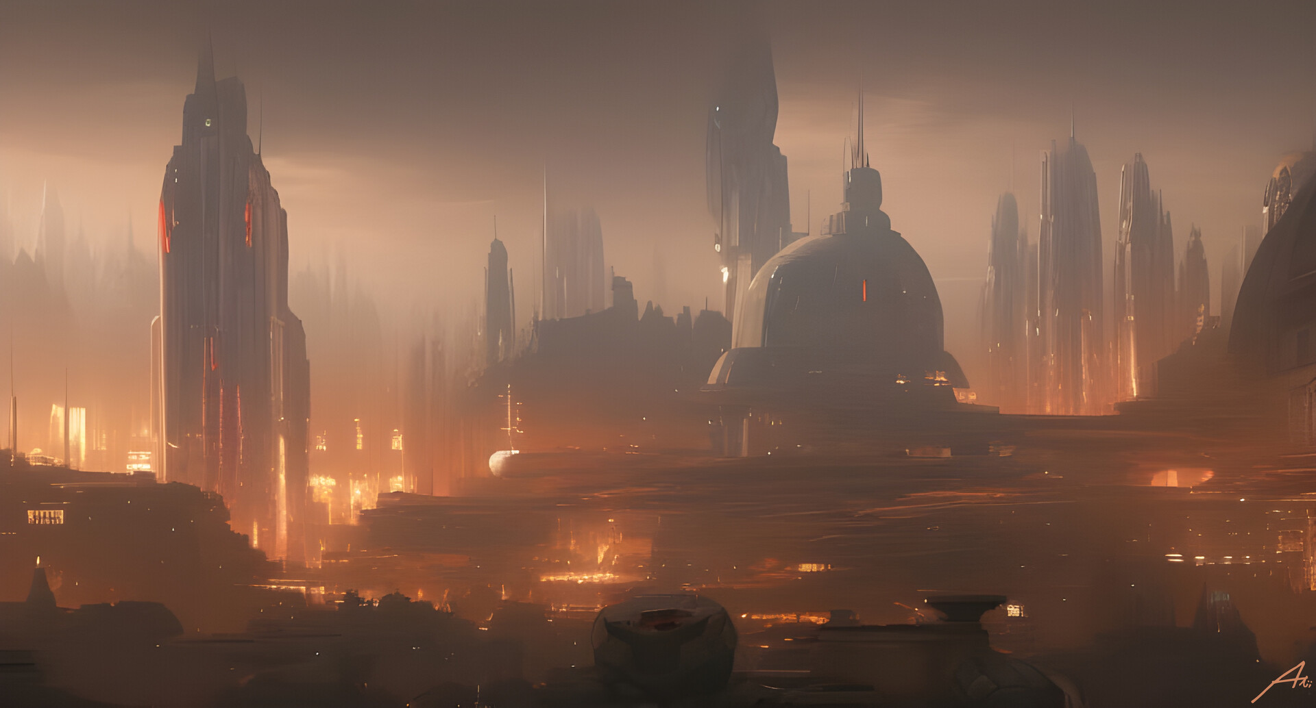 Coruscant Sunset