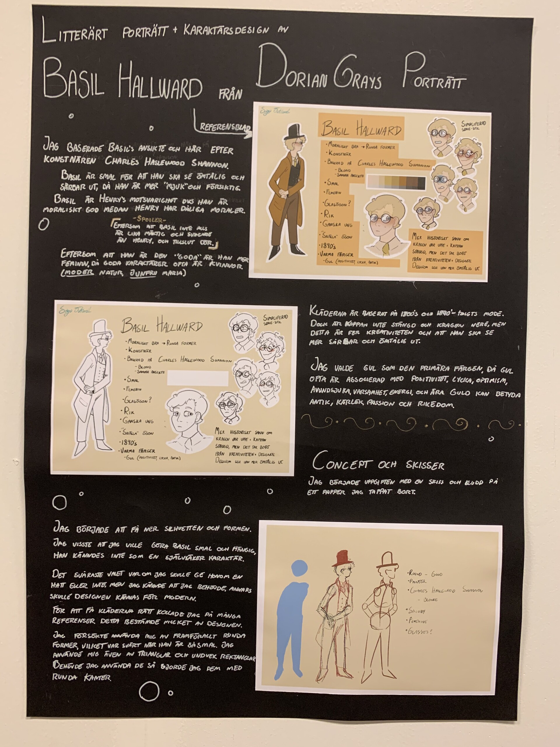 Saga Östlund Basil Hallward as a comic book character.