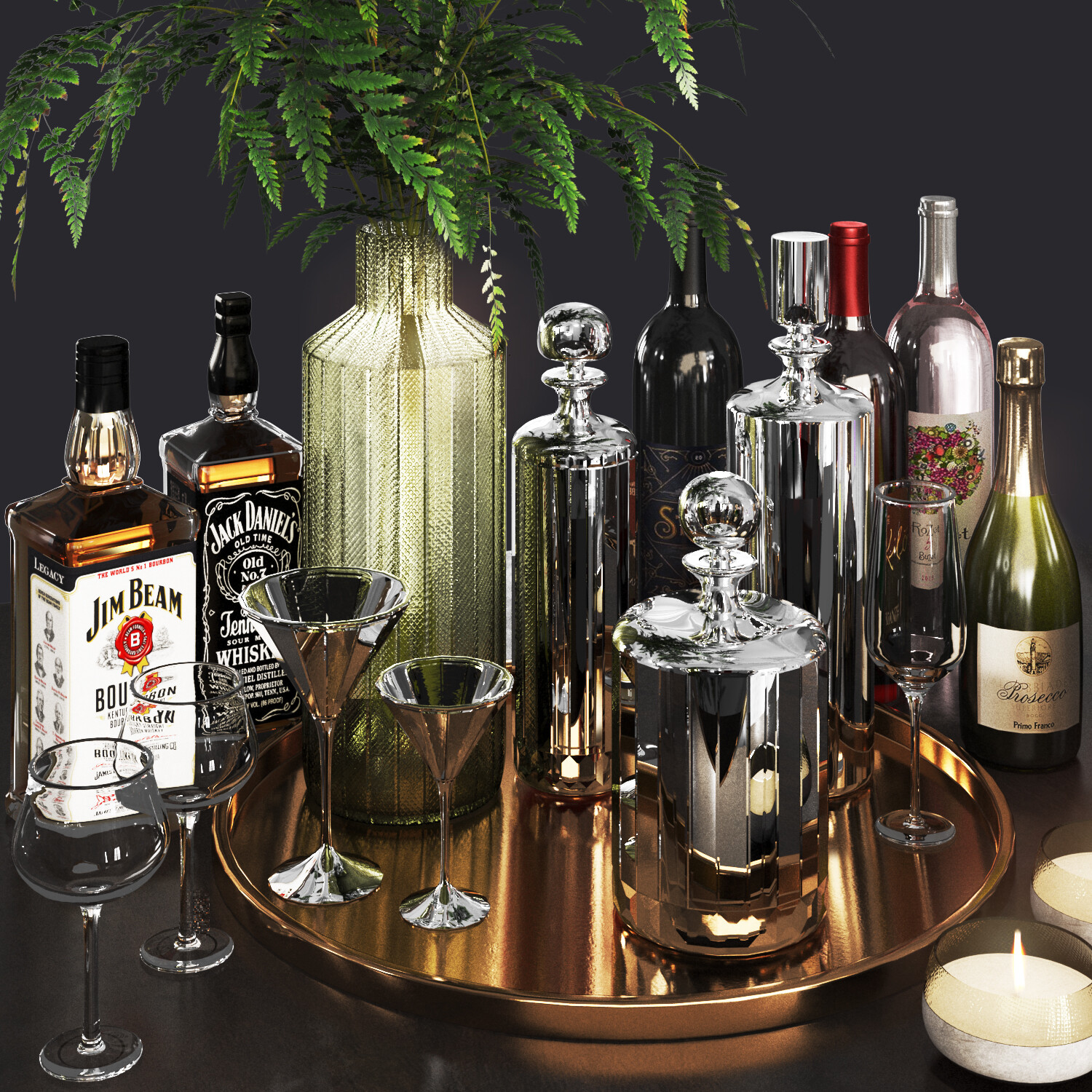 Nareh Drinks set, alcoholic drinks