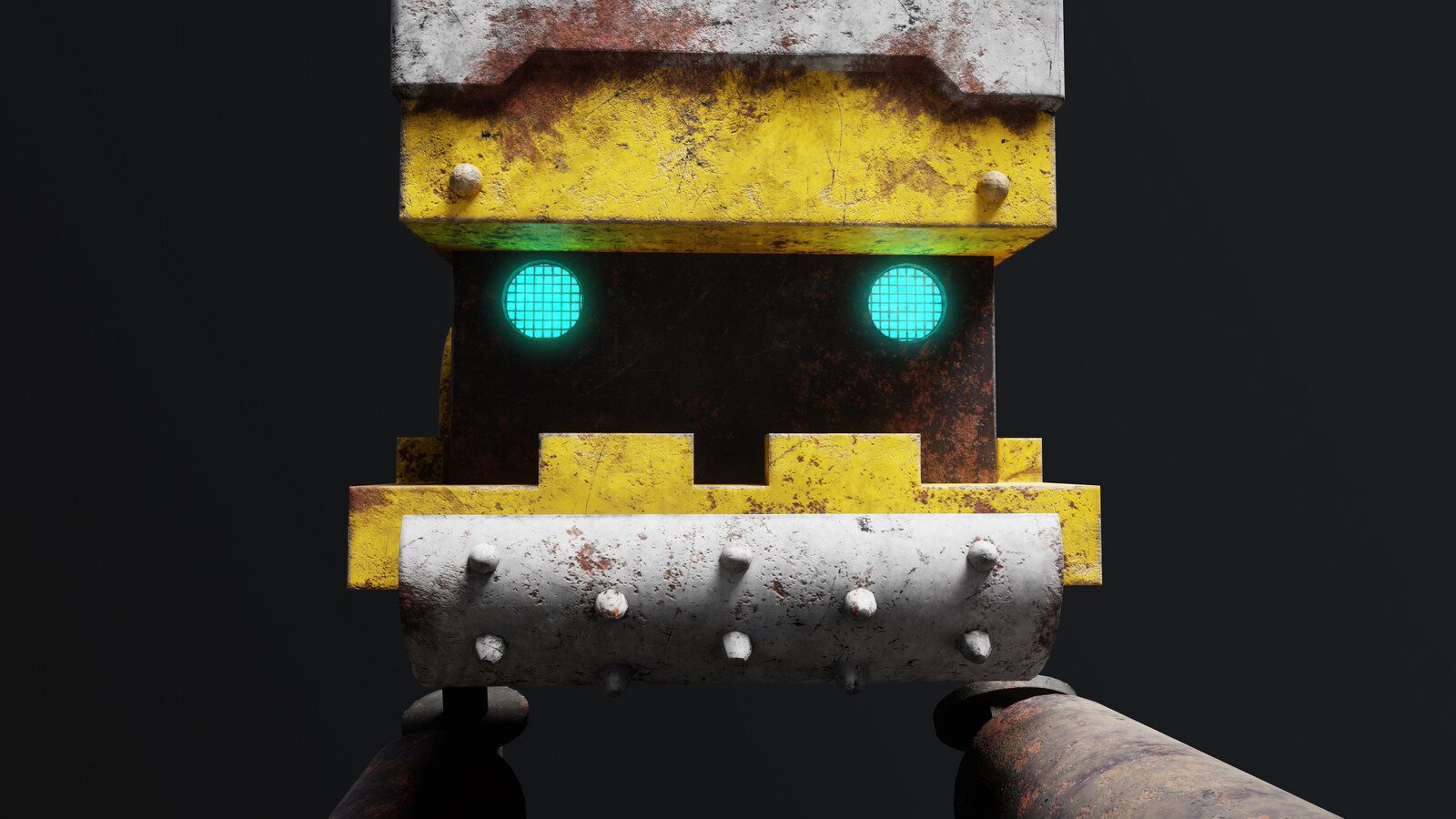 Little robot I made to practice some Hard Sruface and gritty texturing.