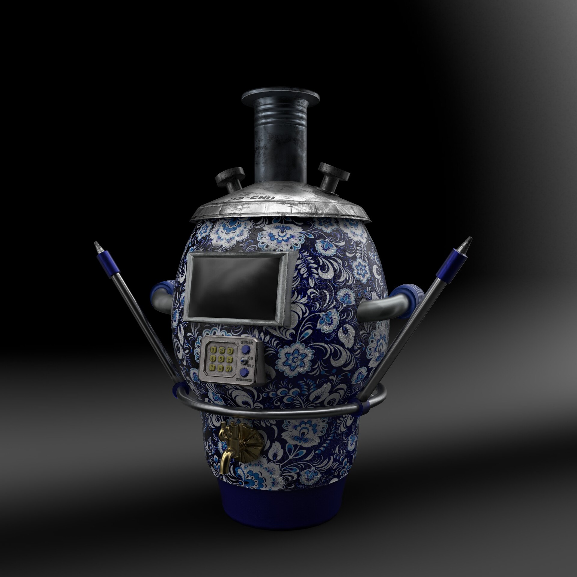 Artstation Retrofuturism Samovar