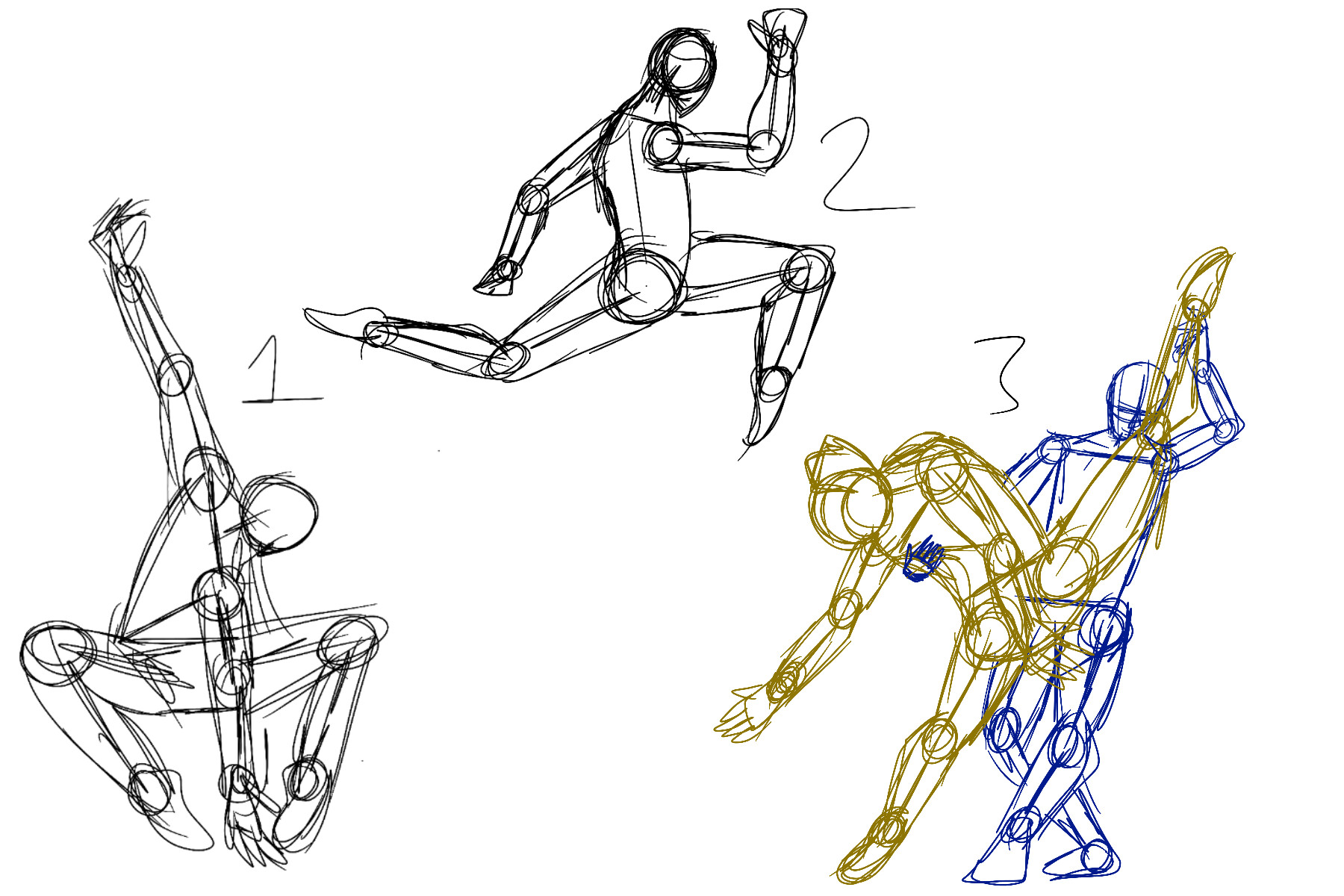 ArtStation - Figure Sketch Practice, Dancers 1