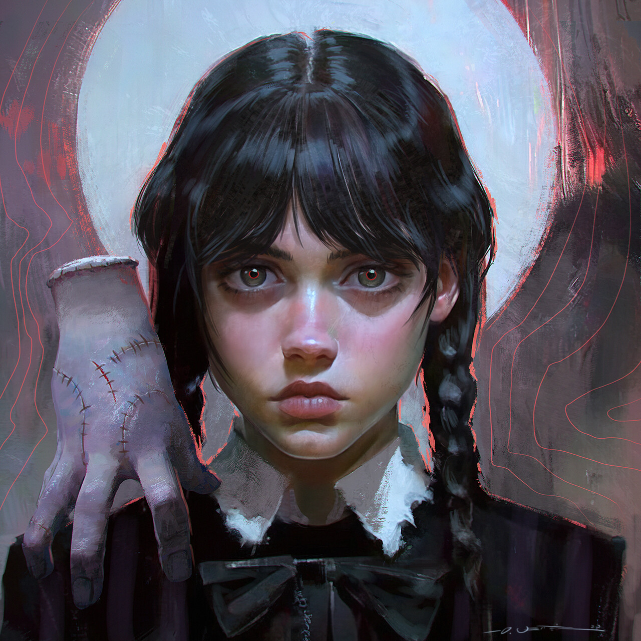 Ars Fantasio Portfolio - Wednesday Addams Portrait Study