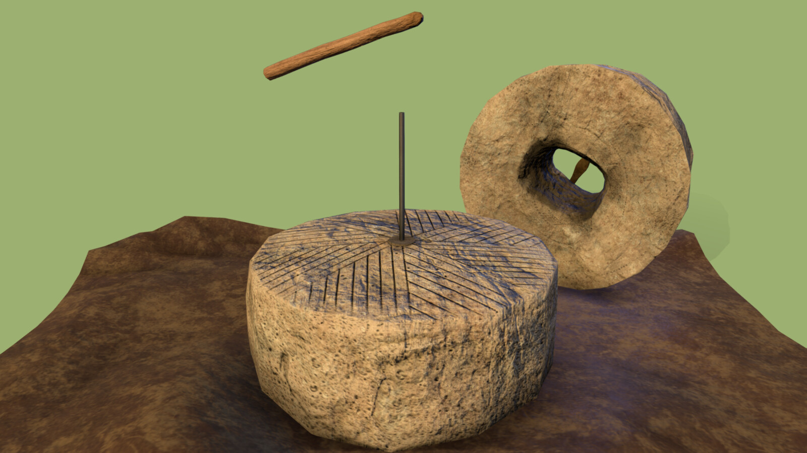 Hand mill of Roman legionaries