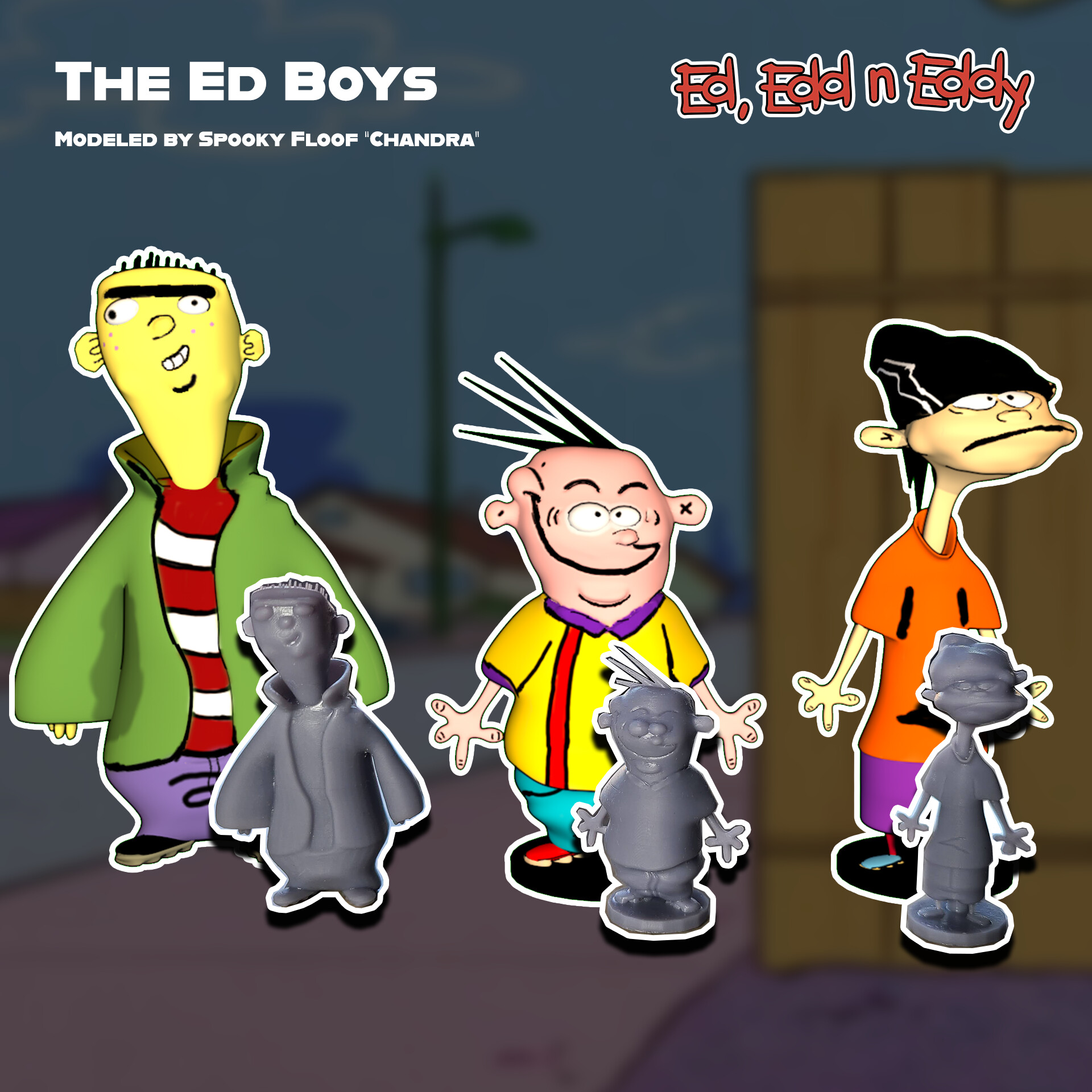 ArtStation Ed, Edd n Eddy Models