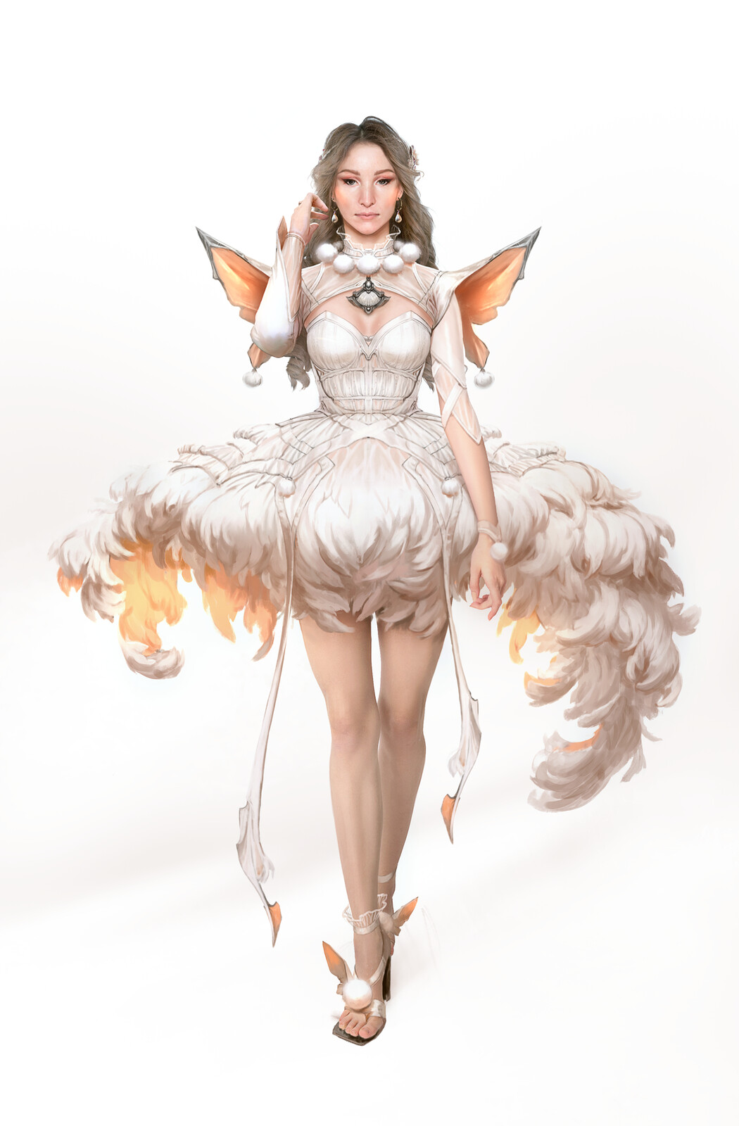 Dress full of fluffiness exactly like me!
