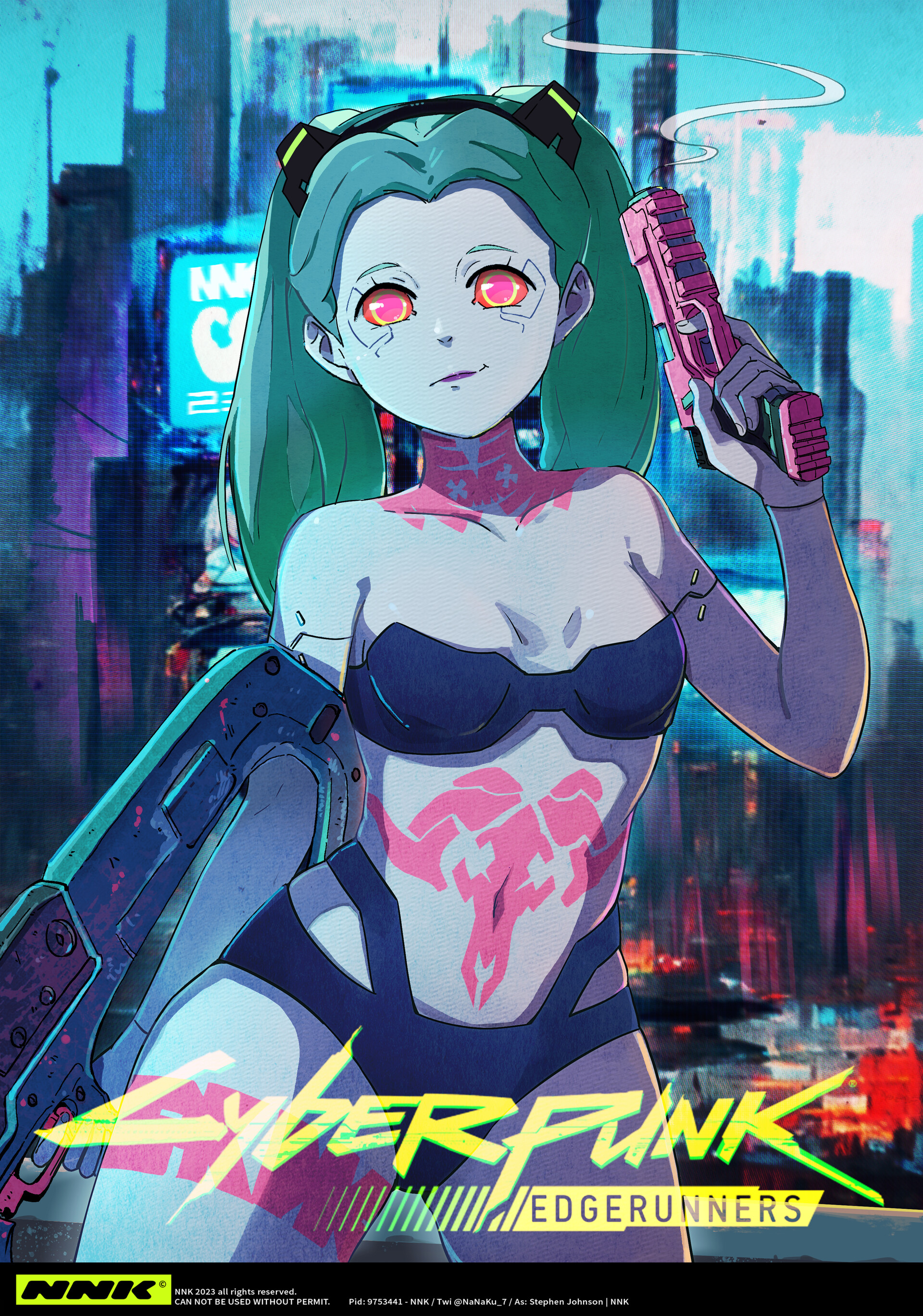 Cyberpunk: Edgerunners - Rebecca - Cyberpunk - Posters and Art