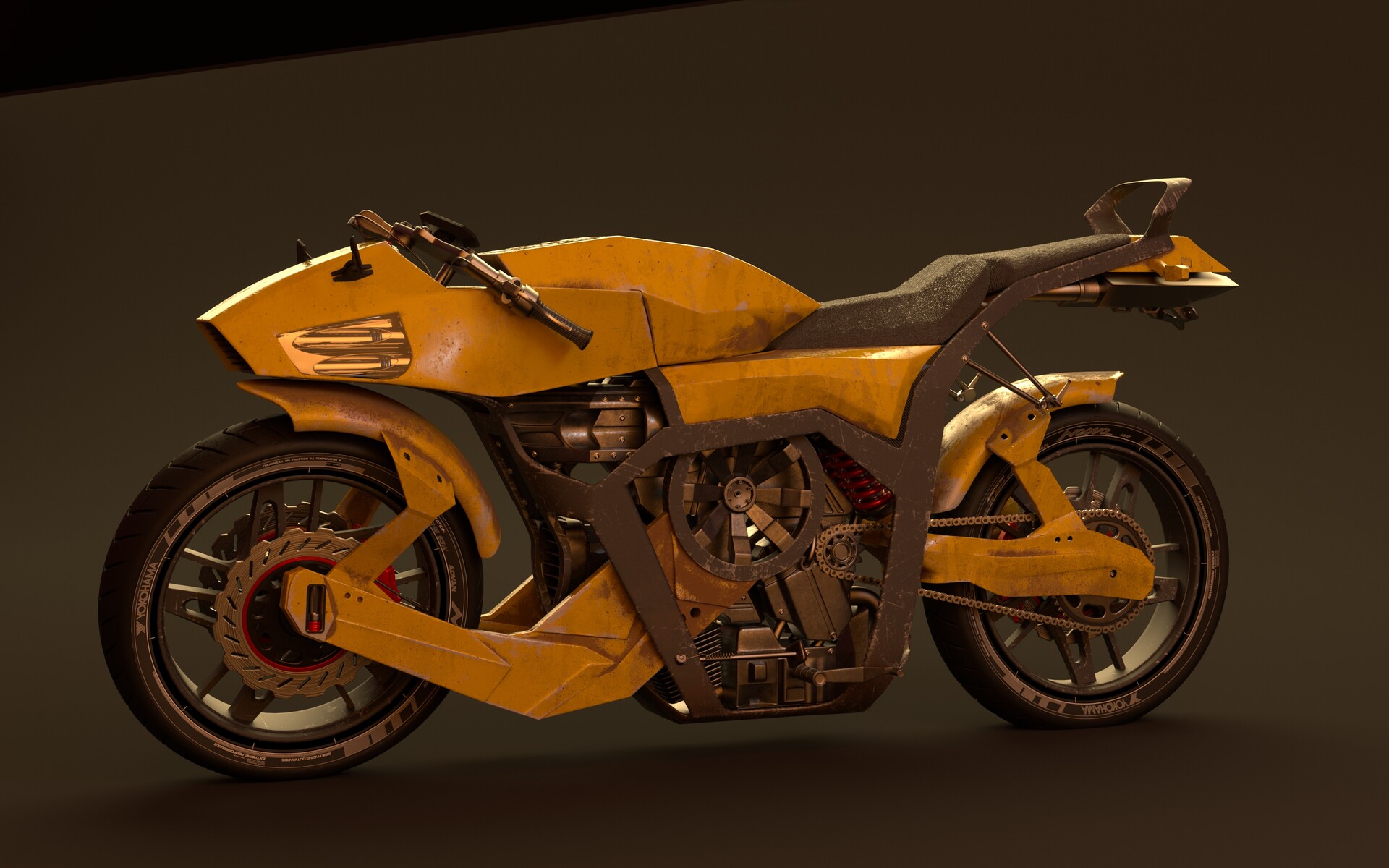 Johann delestree - Cyberpunk motorcycle - Version 2 Johann delestree - Cyberpunk motorcycle - Version 2