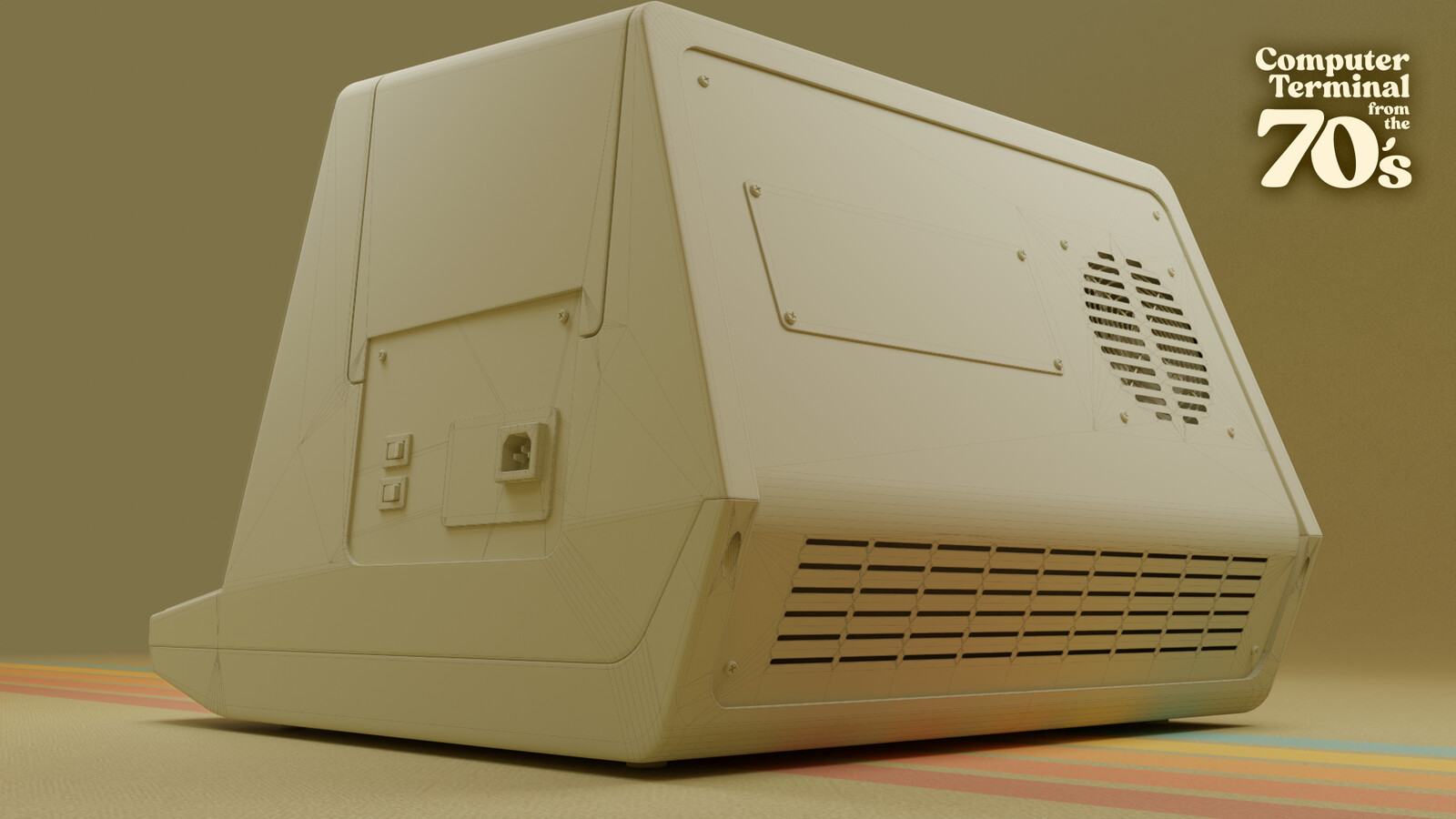 high poly wireframe