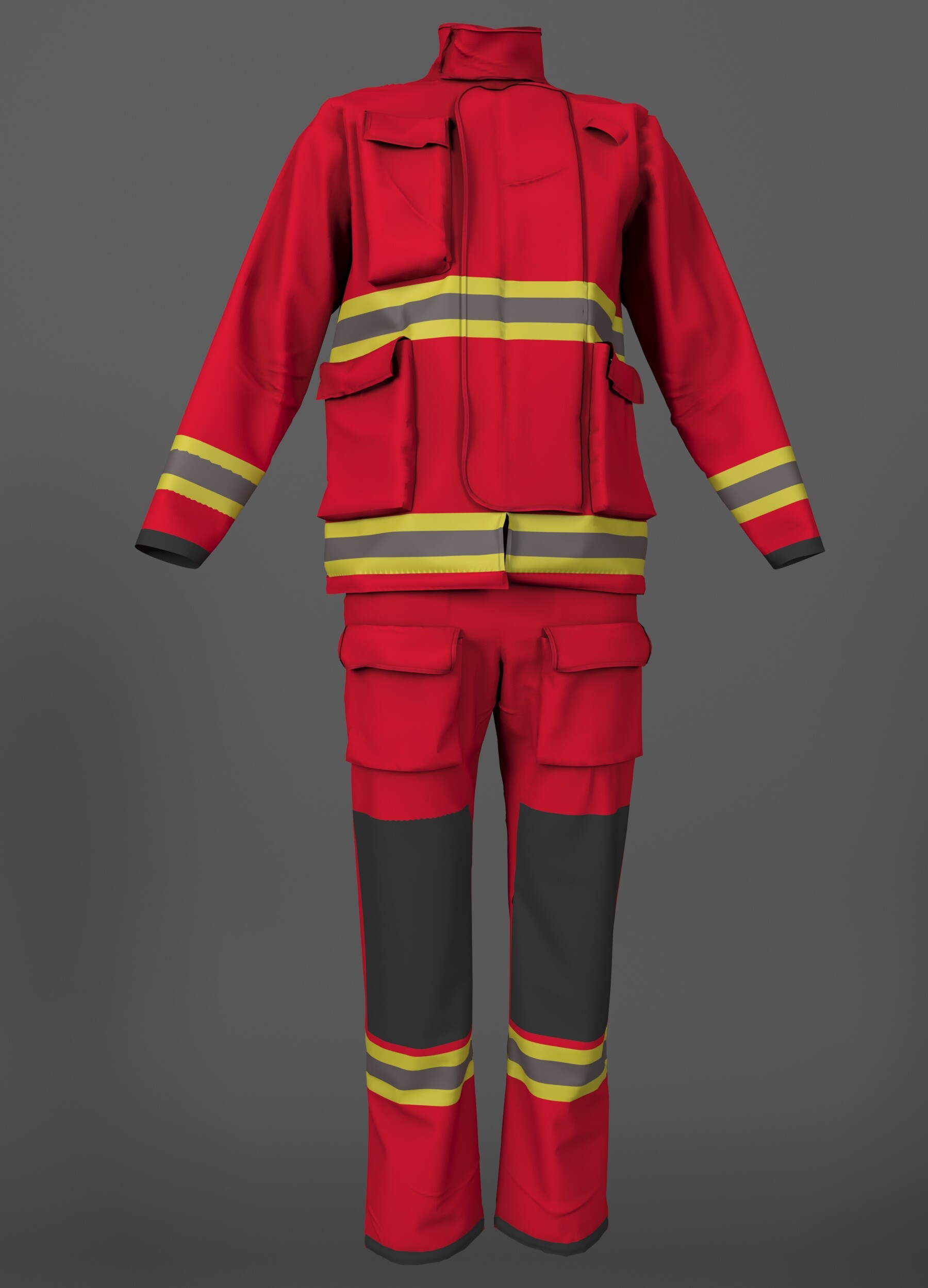ArtStation FIREFIGHTER COSTUME NO. 2