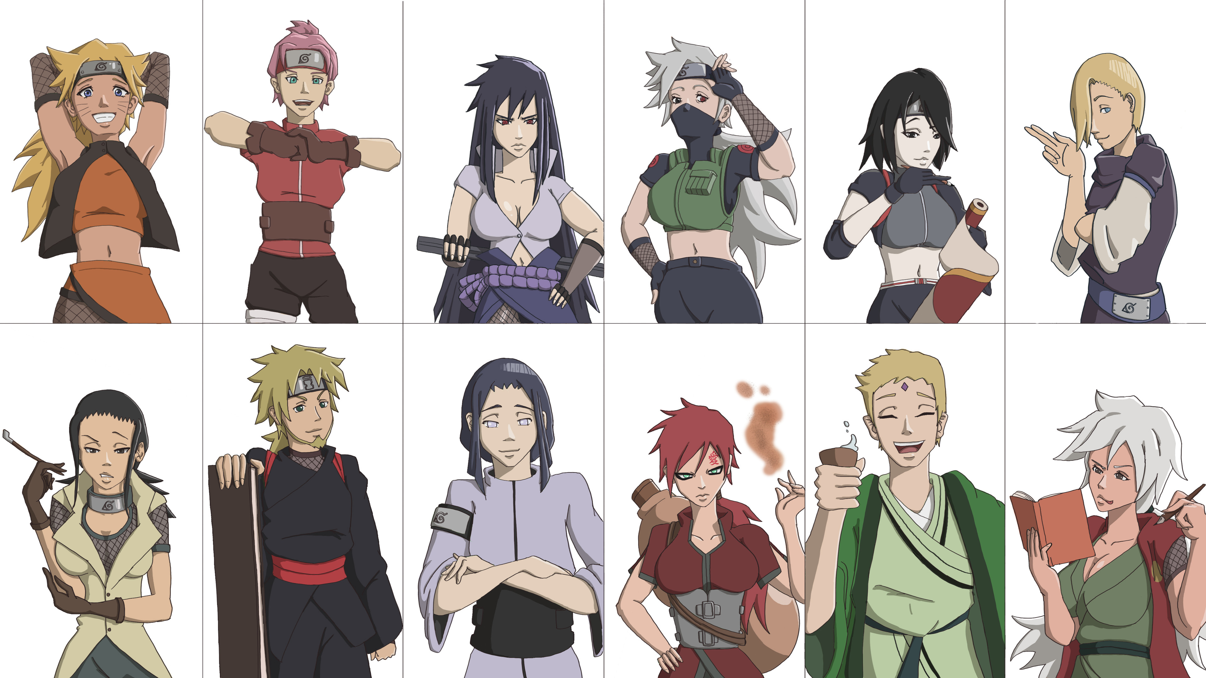 AJ_Wander Naruto Character Gender Swap