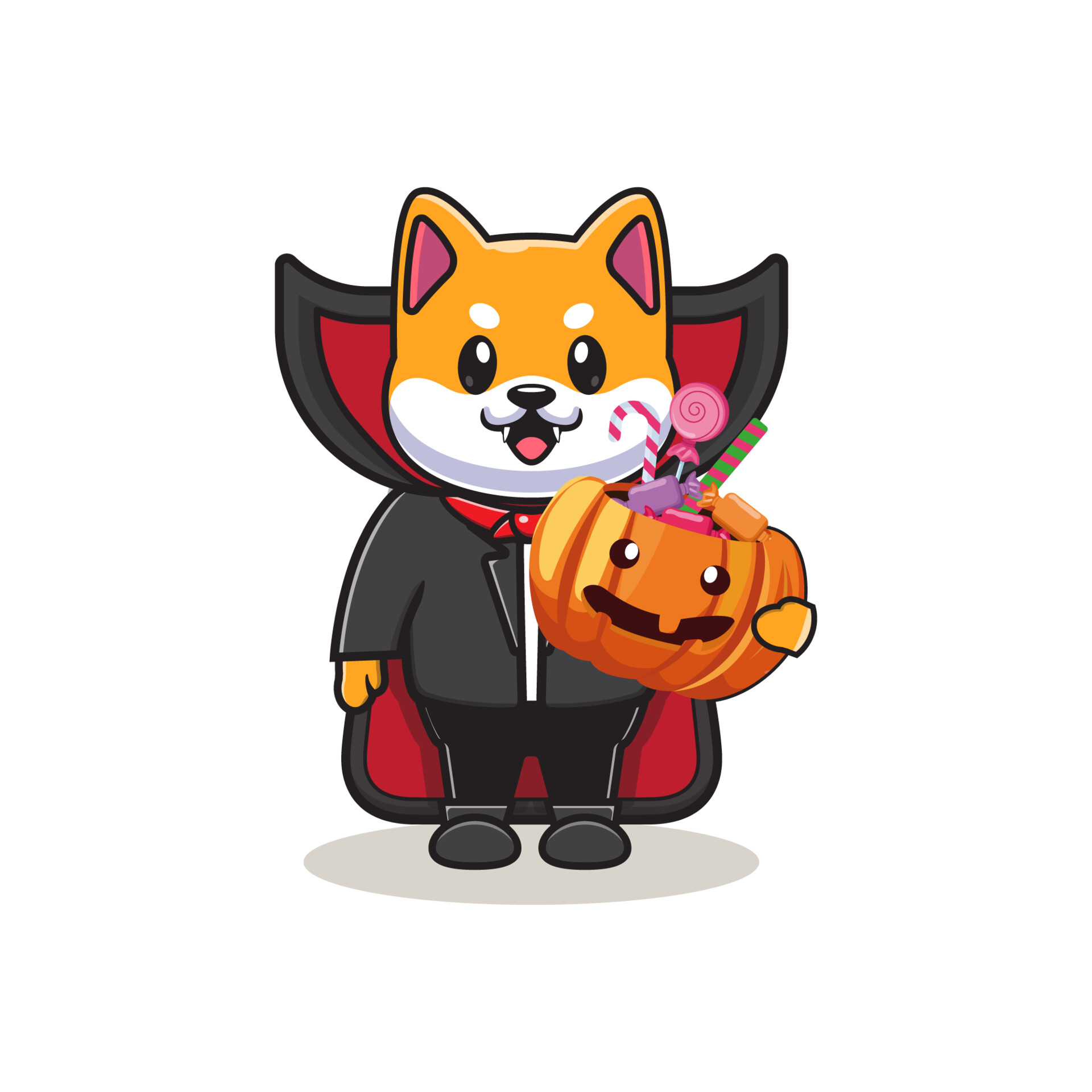 ArtStation - Shiba Halloween Logo