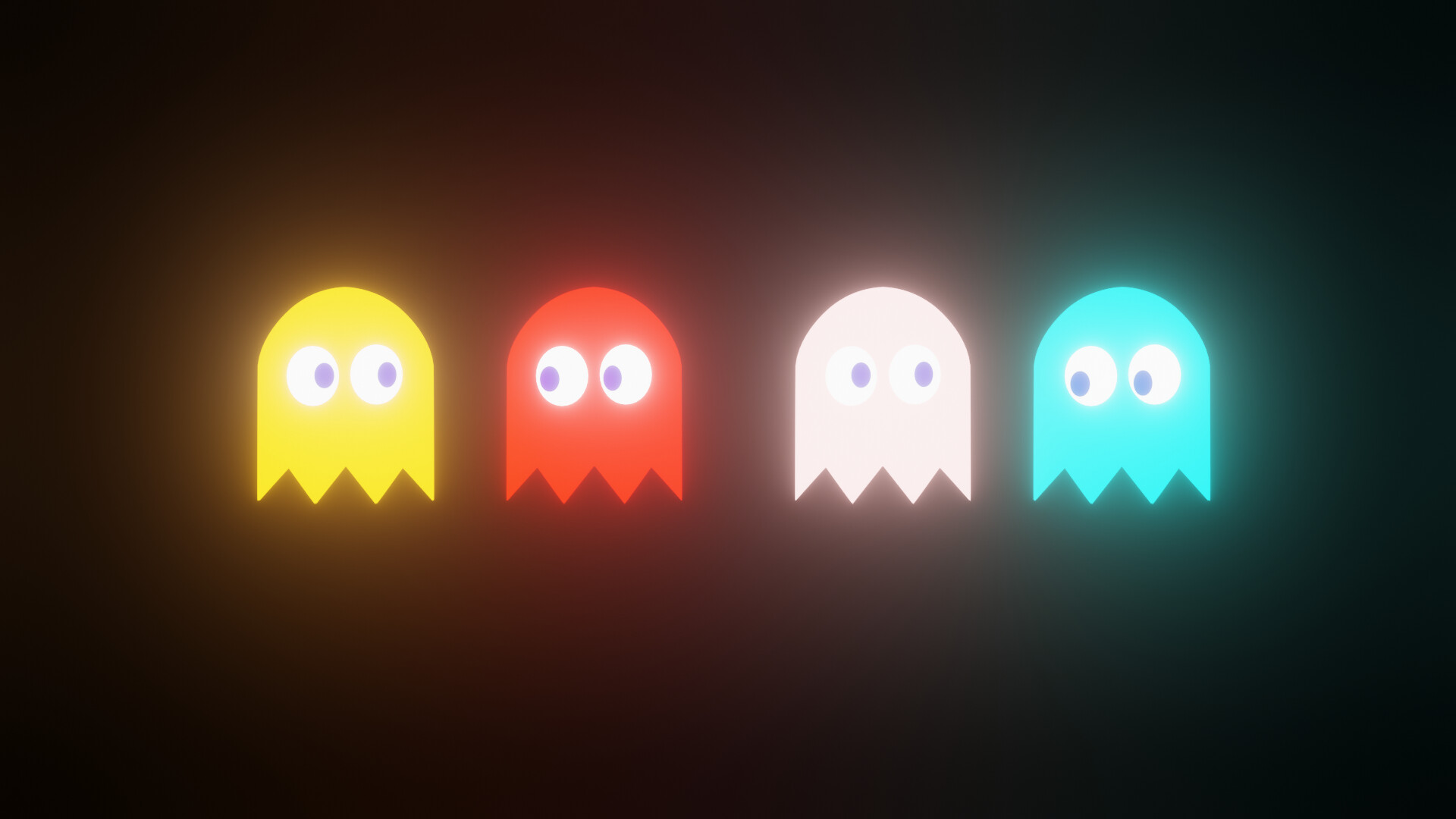 ArtStation - Pacman Ghosts (3D Art)