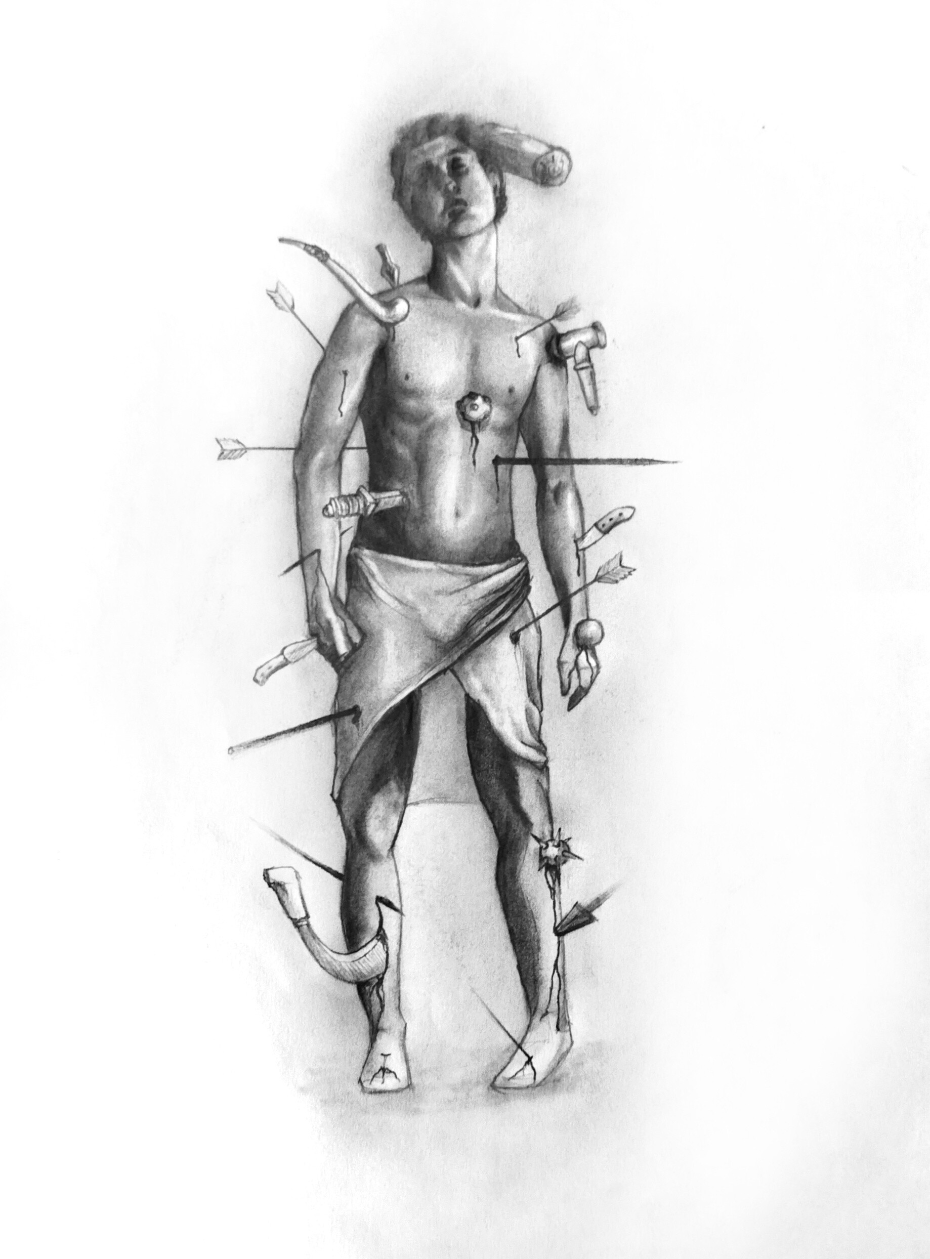 ArtStation The wounded man