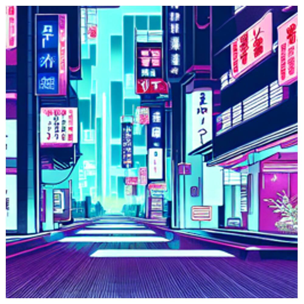 ArtStation - Japanese Synthwave City