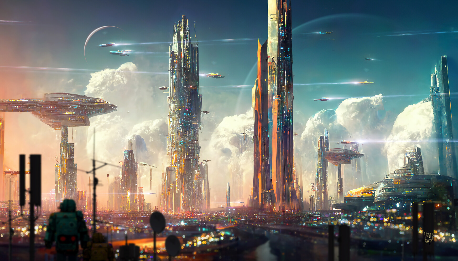 ArtStation - City sky