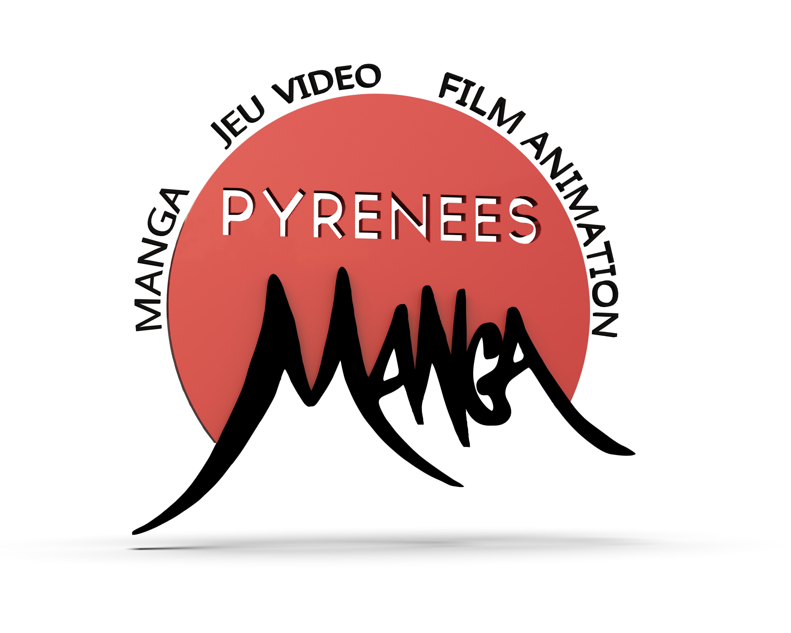 Logo for "Pyrénées Manga" association