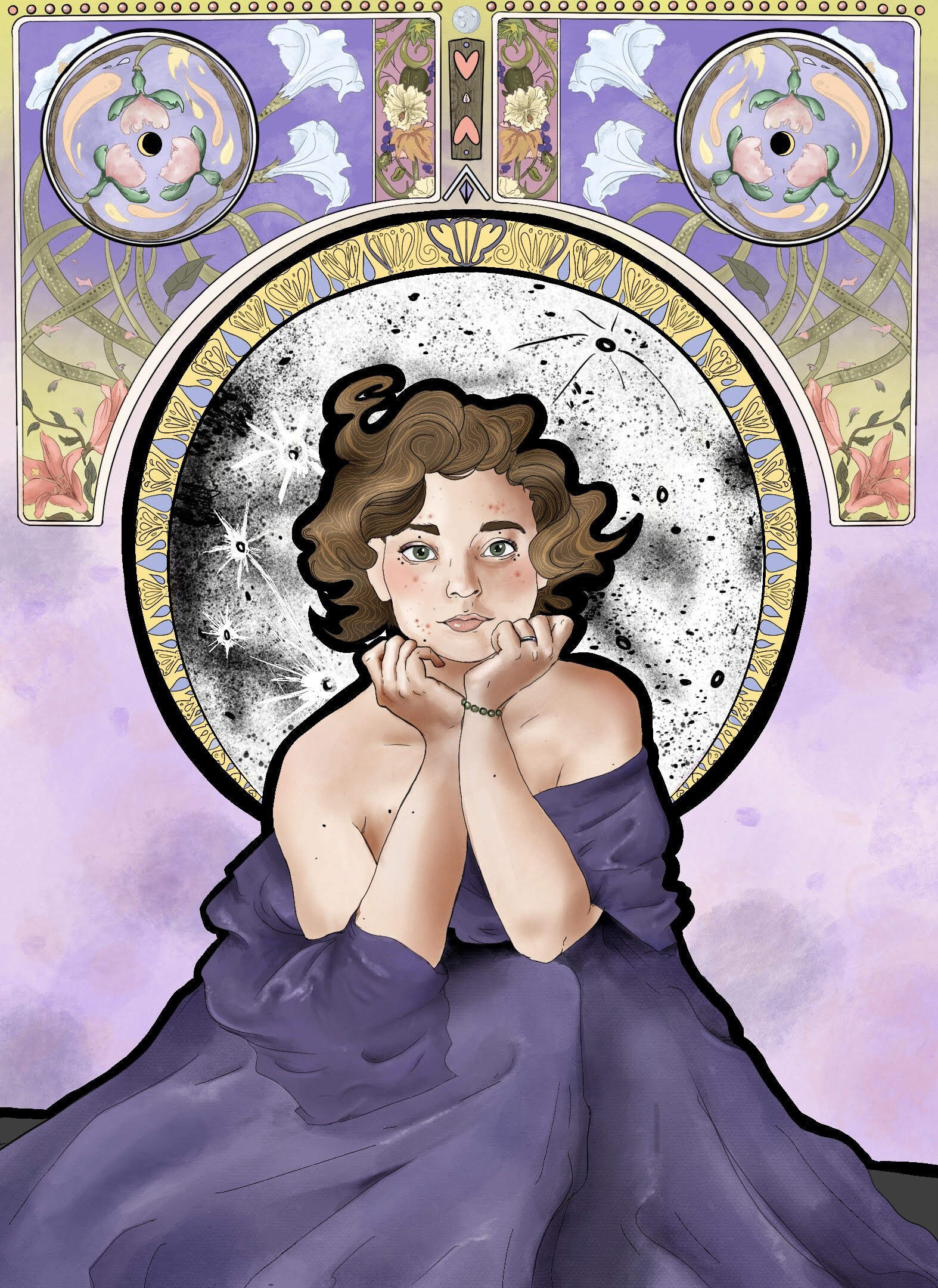 Amandine Diot - Illustration Art Nouveau style