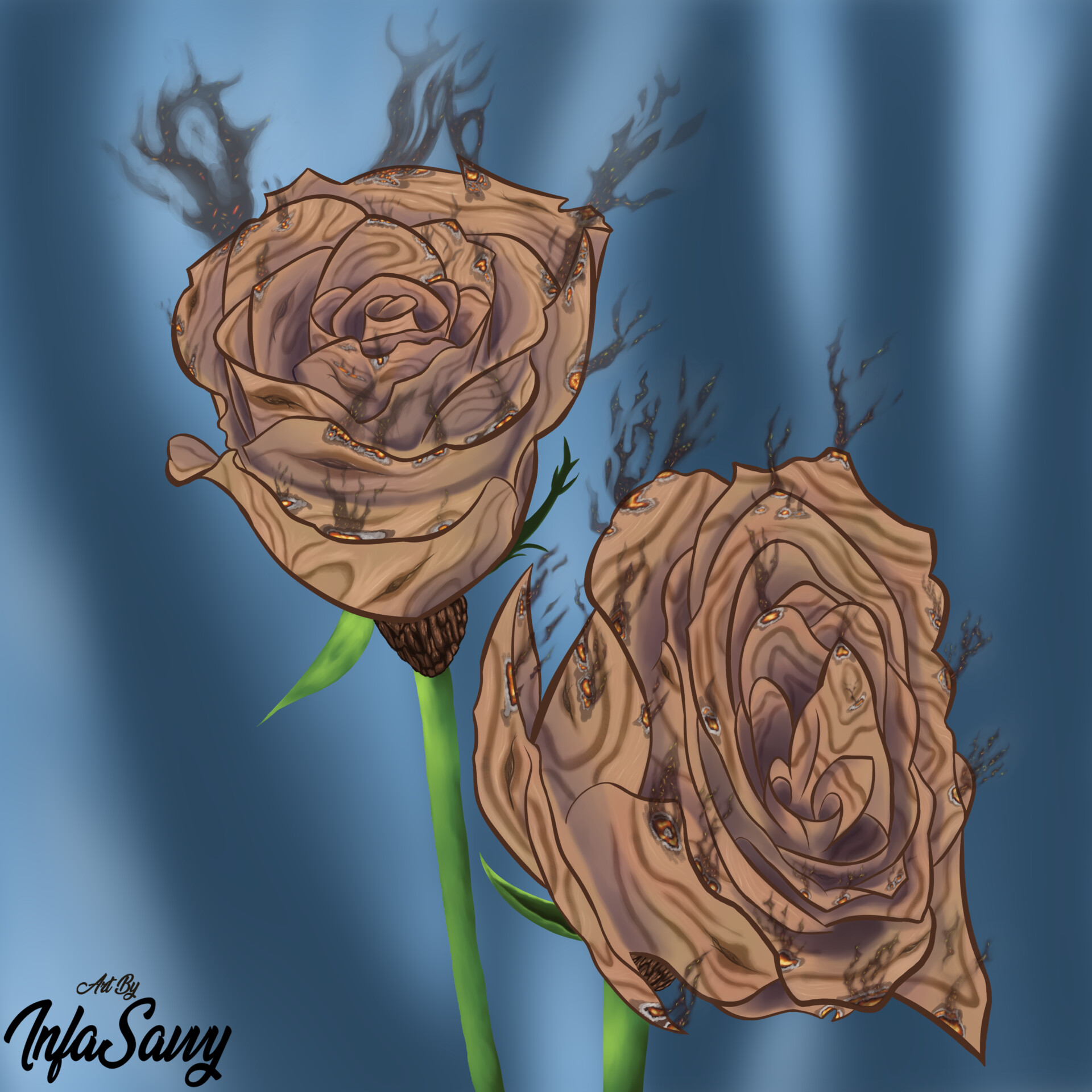 ArtStation Woodburn Roses