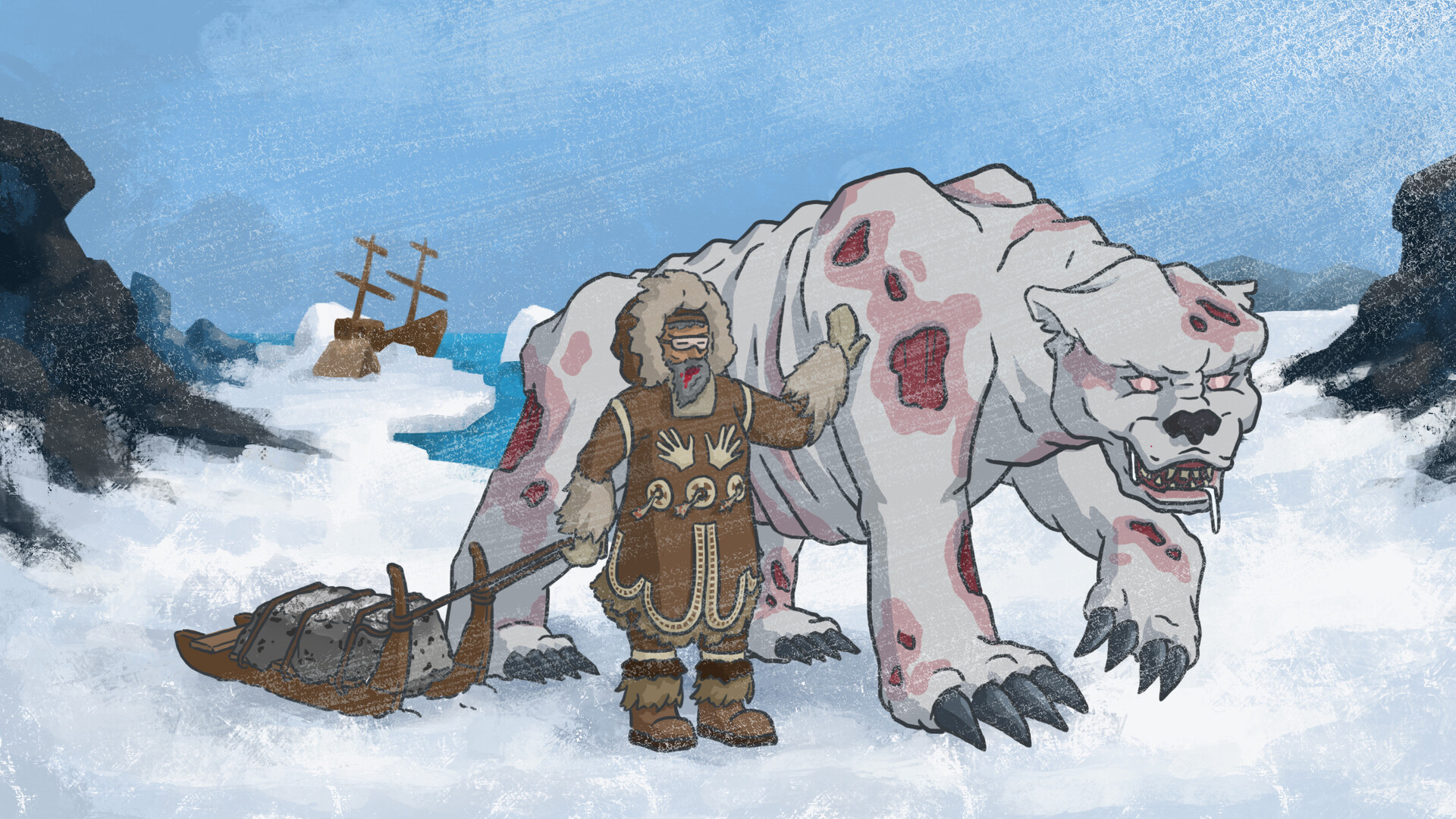 artstation-concept-art-inuit-shaman-and-tuunbaq