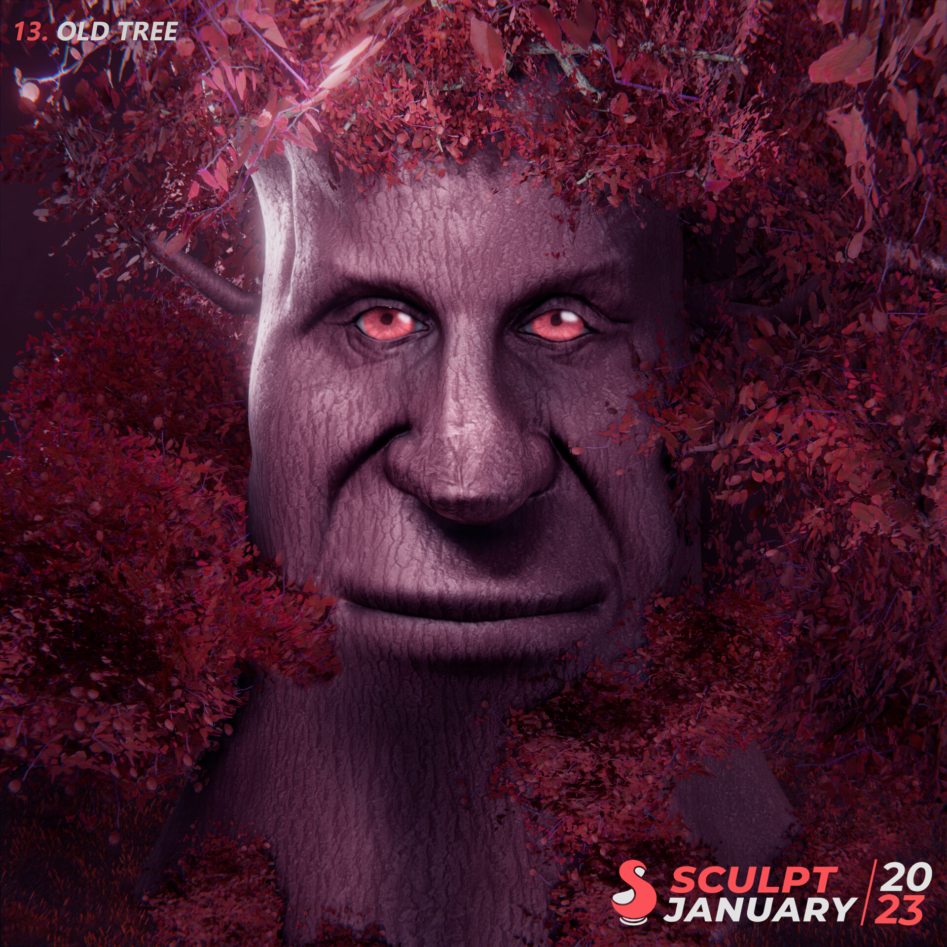 ArtStation Day 13 Old Tree sorry I Couldn t Resist artstation-day-13-old-tree-sorry-i-couldn-t-resist
