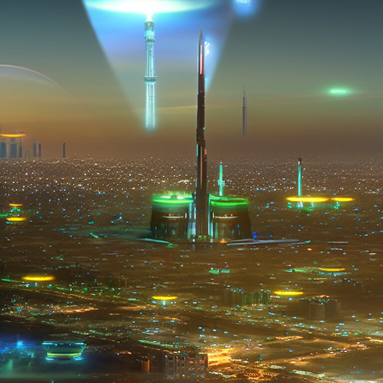 ArtStation   Sci Fi City Baghdad