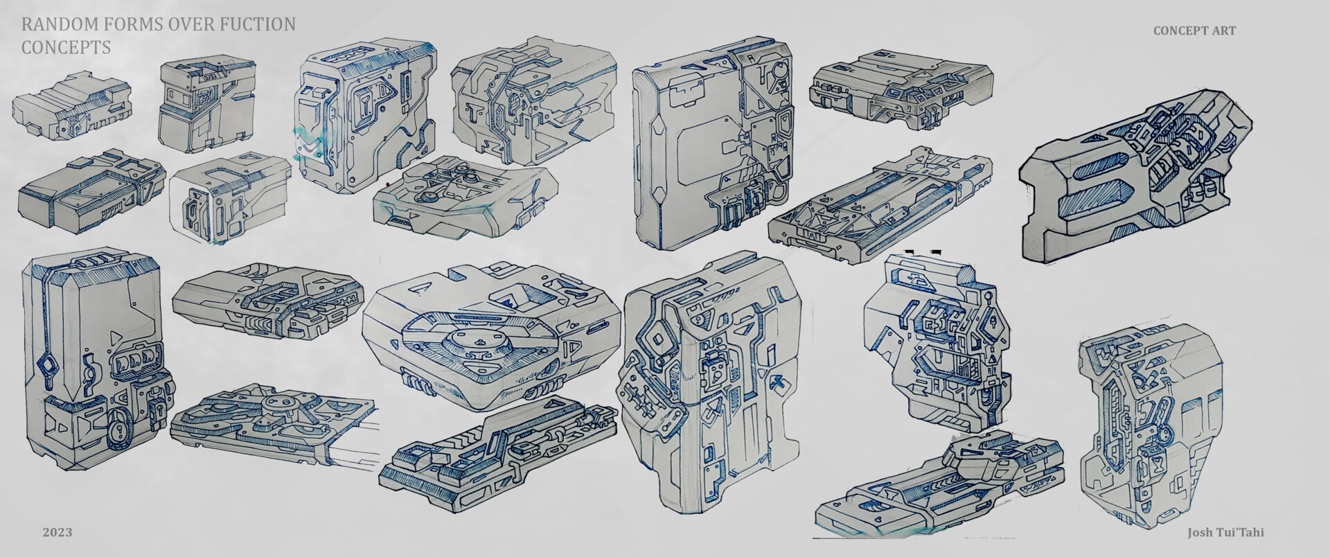 ArtStation Hard Surface Drawings