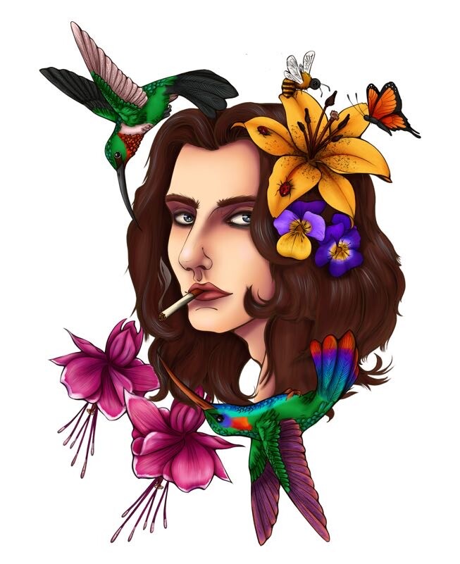 ArtStation Ville Valo of HIM tattoo design