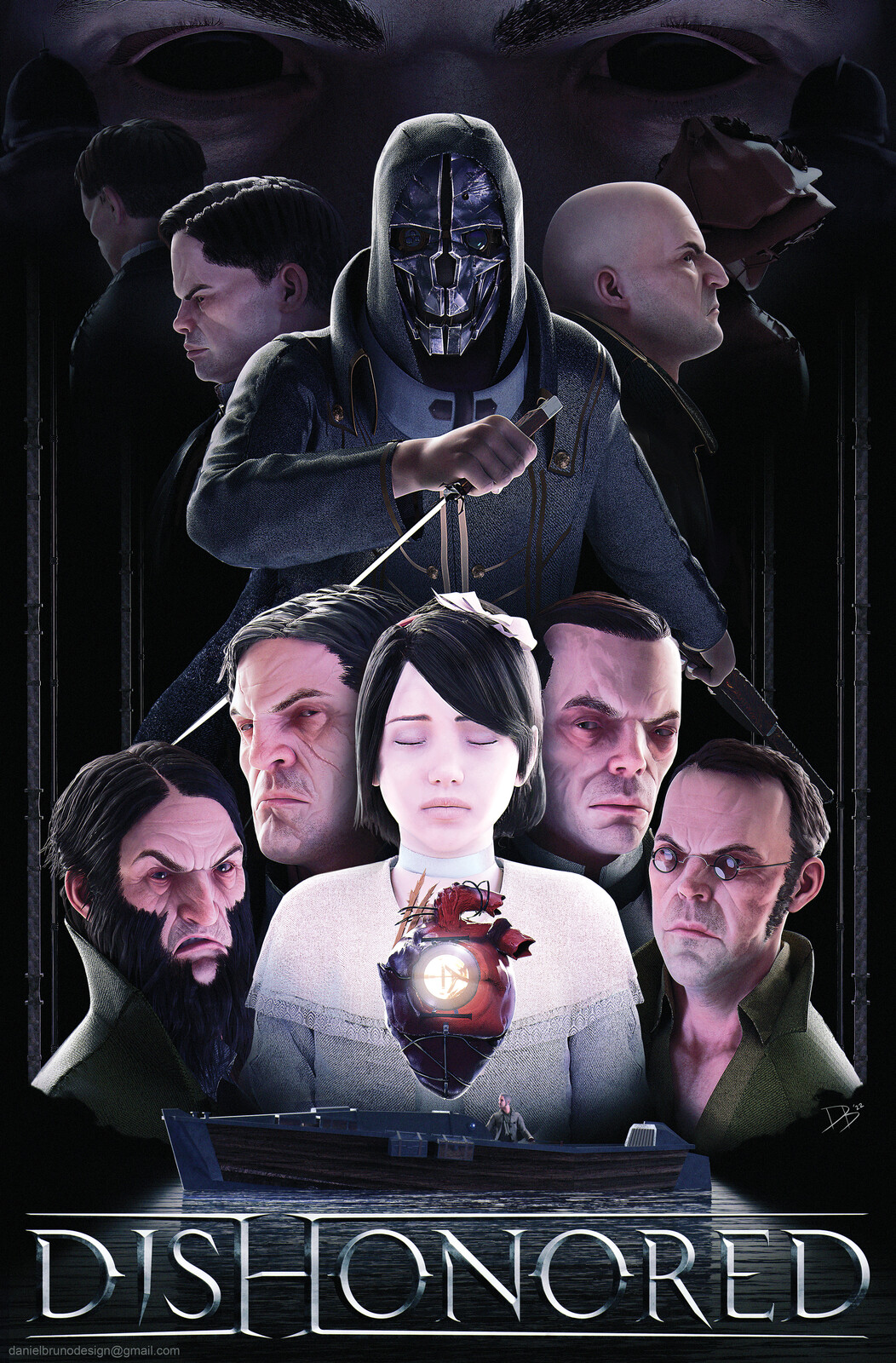 Daniel Bruno - Dishonored Fan Poster