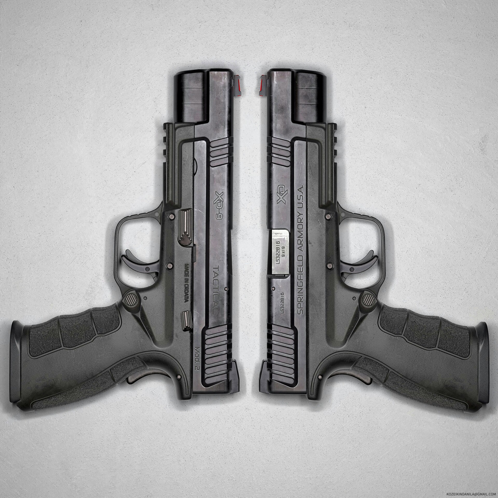 ArtStation - Springfield XD Mod. 2 Tactical