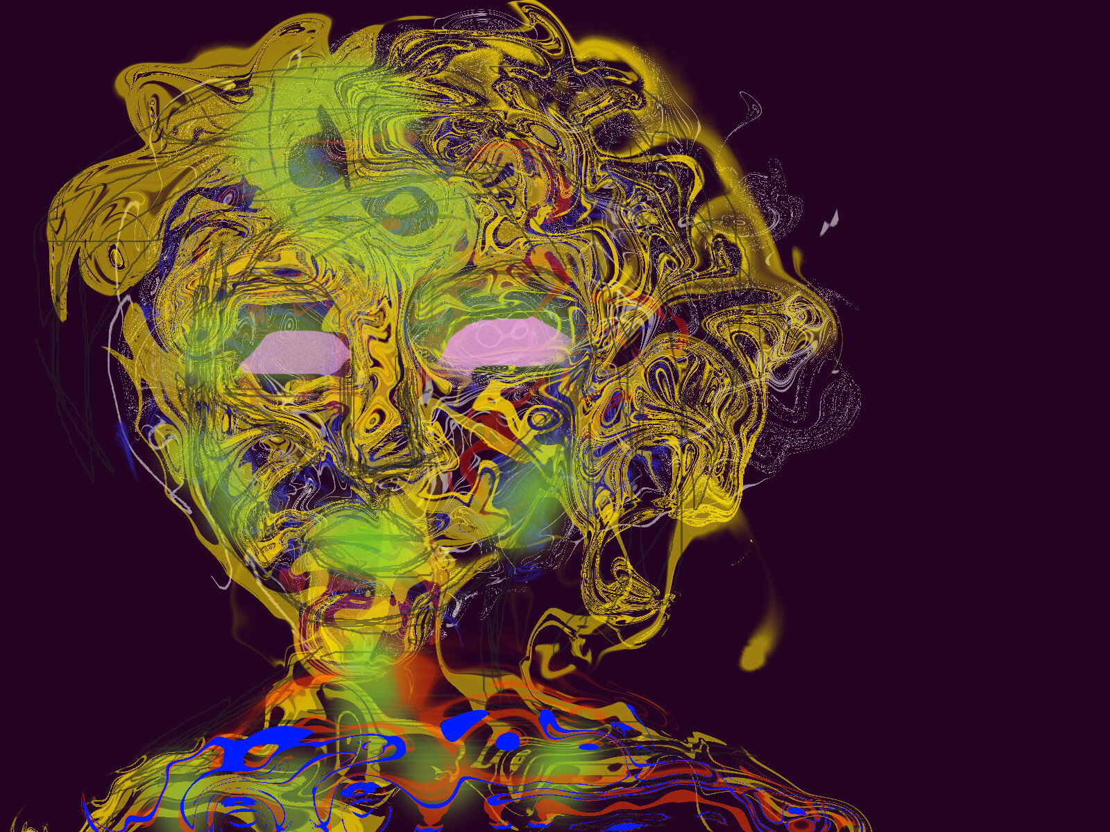 The noise paint. Here, we're experimenting with darkness and color shorthands