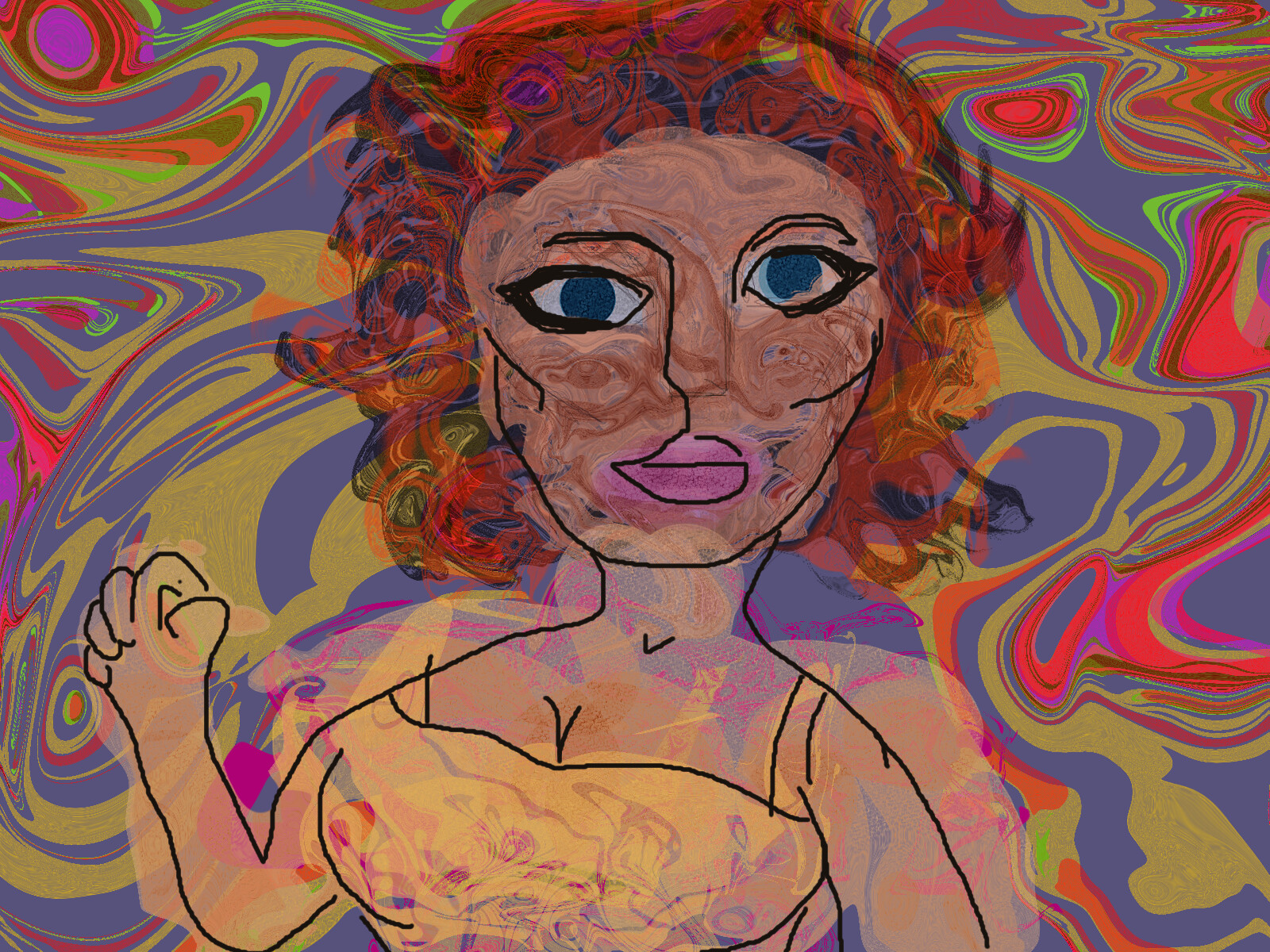 The noise painting. With this one, we're using shorthands for depth and perspective
