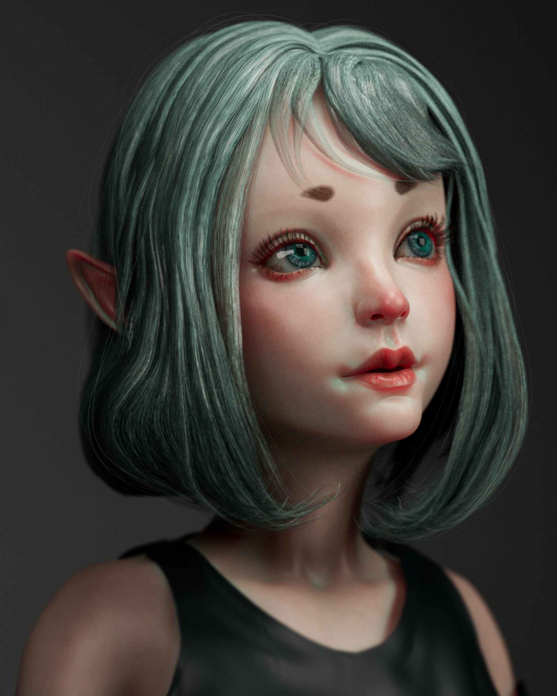 ArtStation - Little elf girl