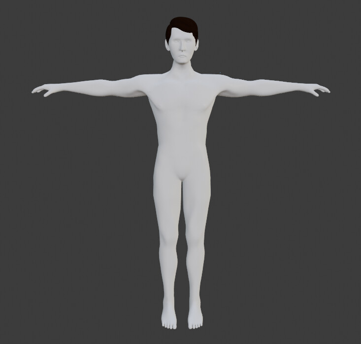 ArtStation My first human sculpture for Game Development