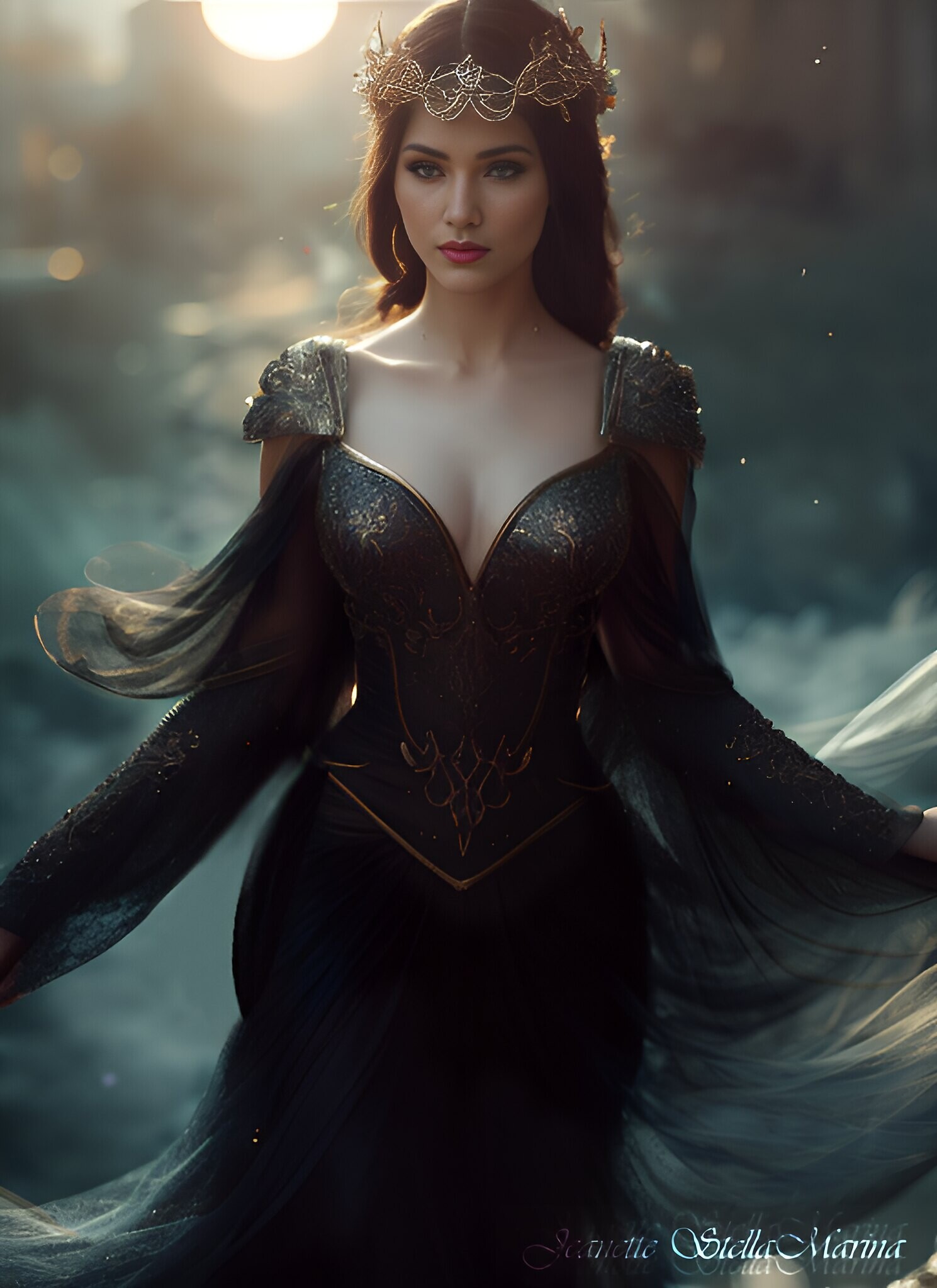 ArtStation - Persephone - Goddess of the Underworld, image size:1489x2047