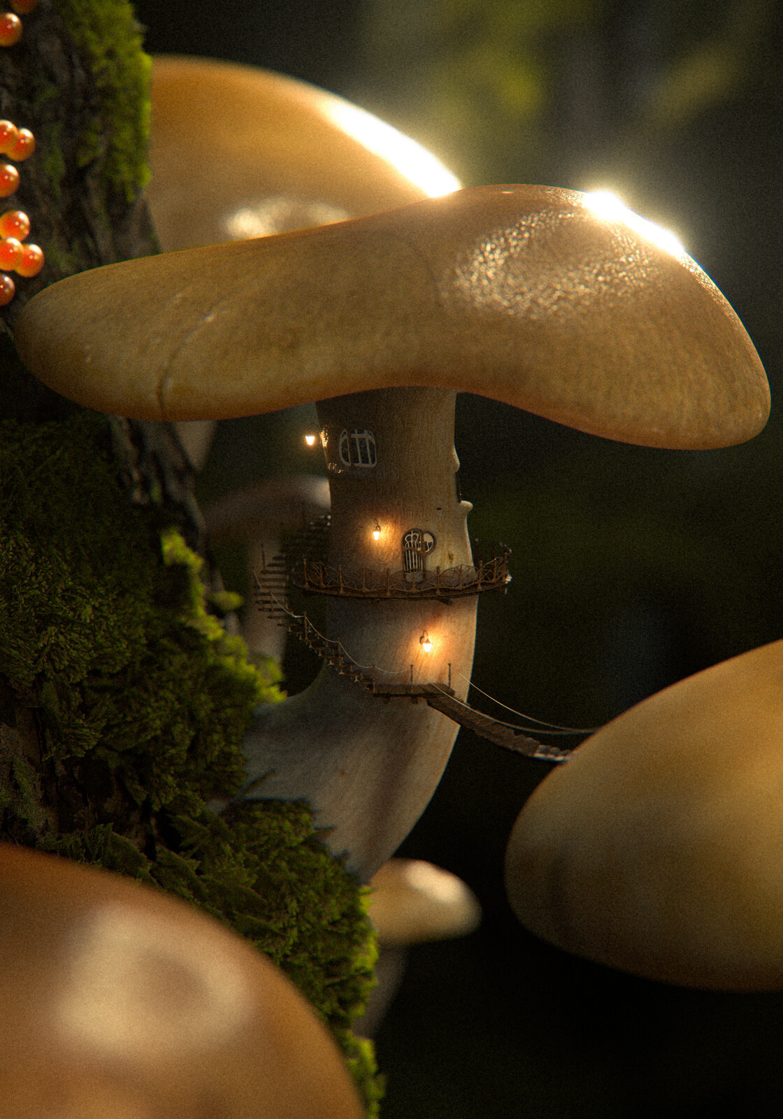 Final 3D render, edited