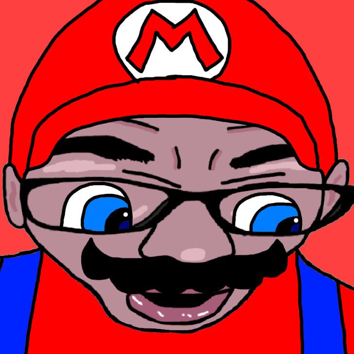 Mario Face 64 - wallpaper