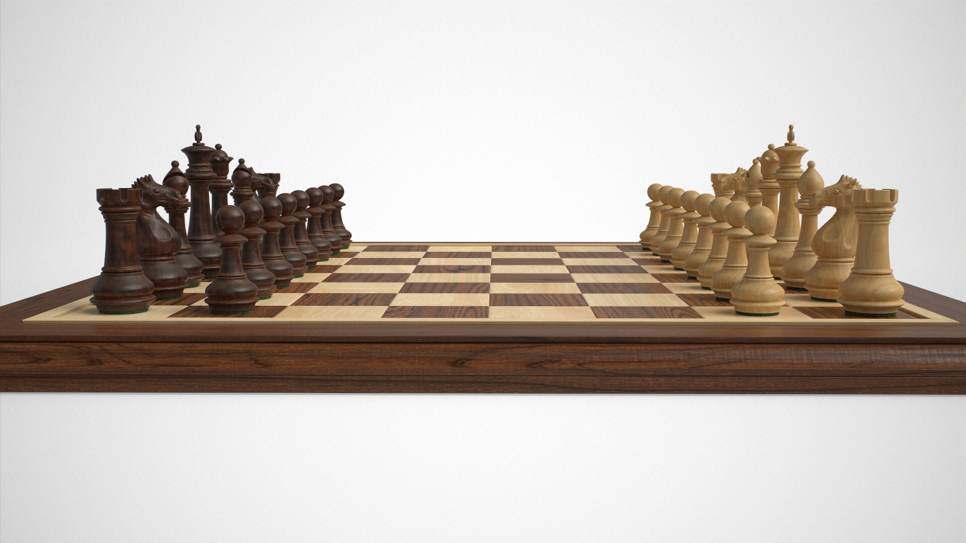 Andrew bangel wooden chess set