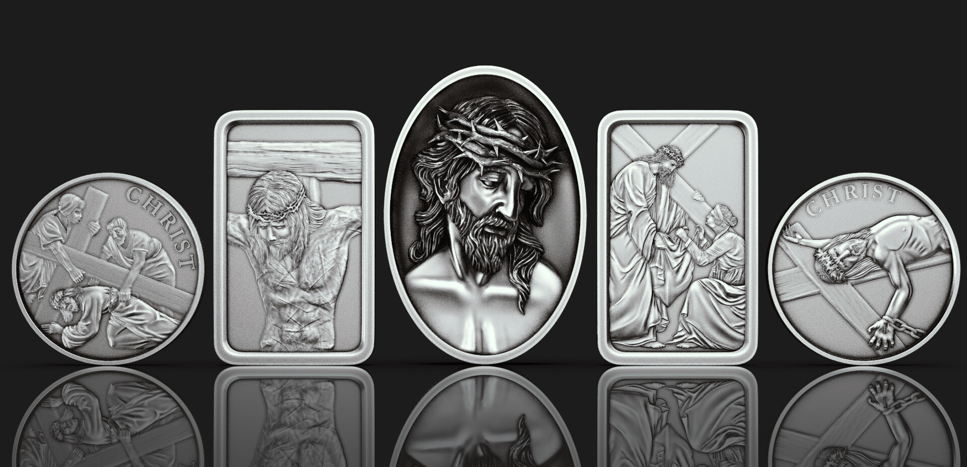 ArtStation - JESUS coin / ingot Project