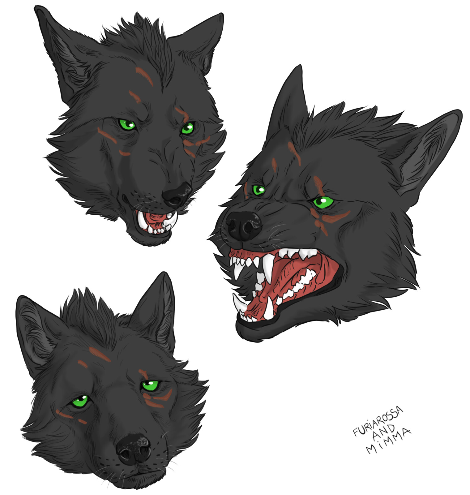 Different expressions of Garmr