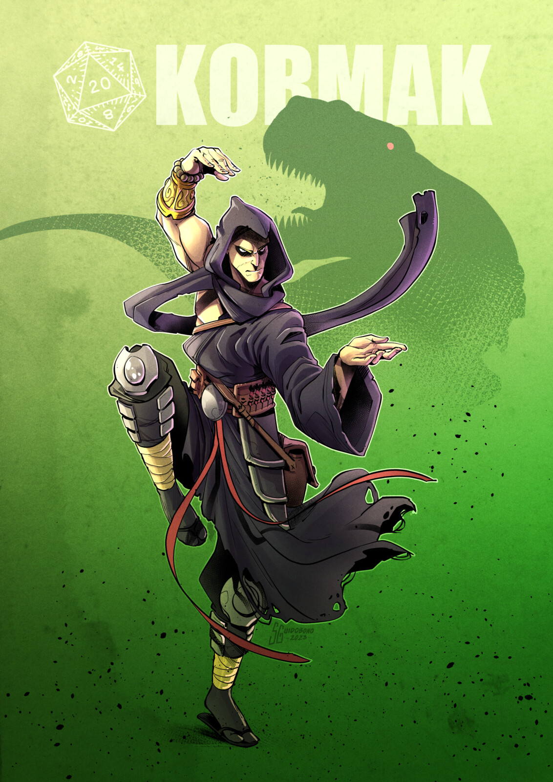 Elf Monk Way of Shadow | D&amp;D Character Design
