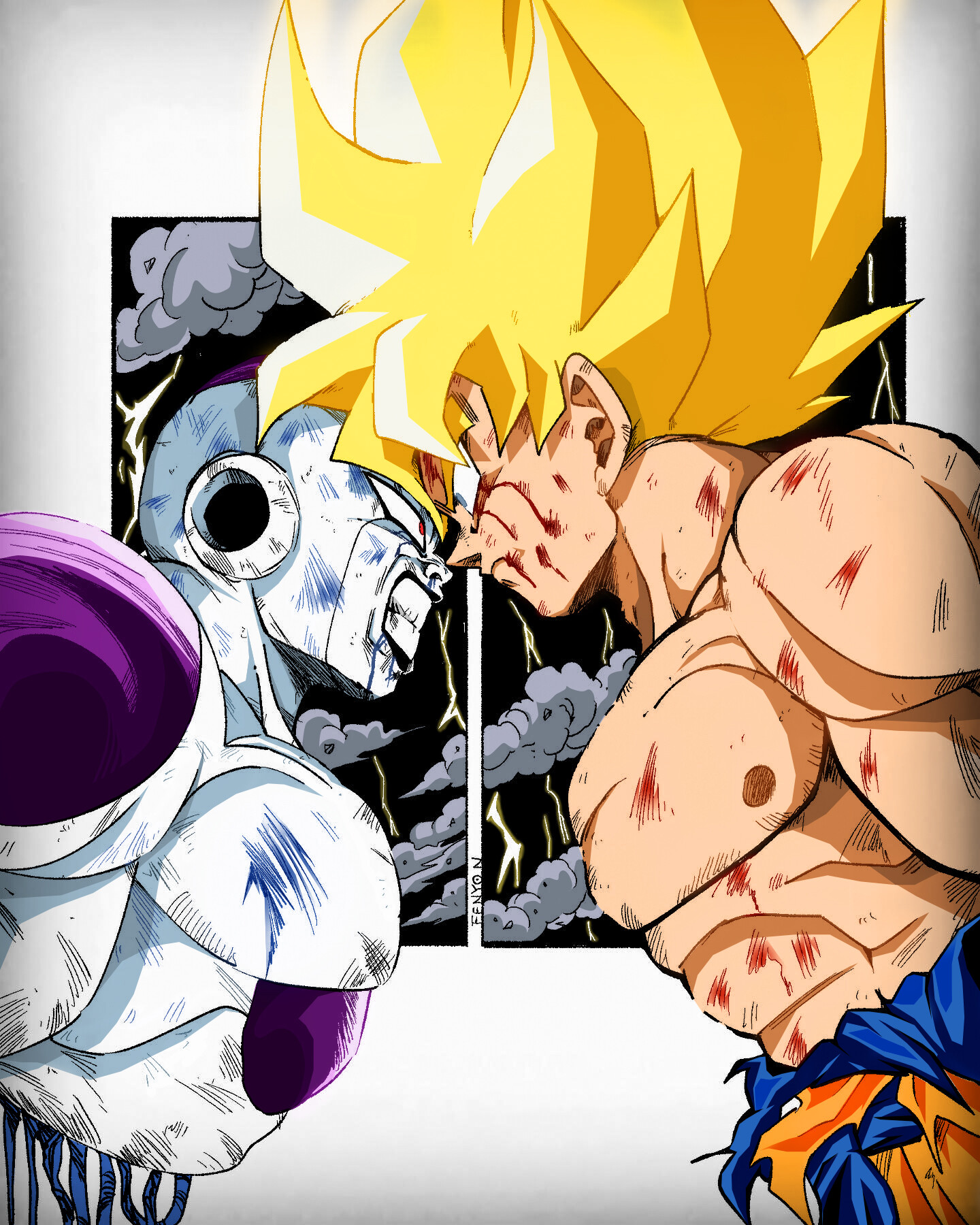 ArtStation - Goku vs Freezer