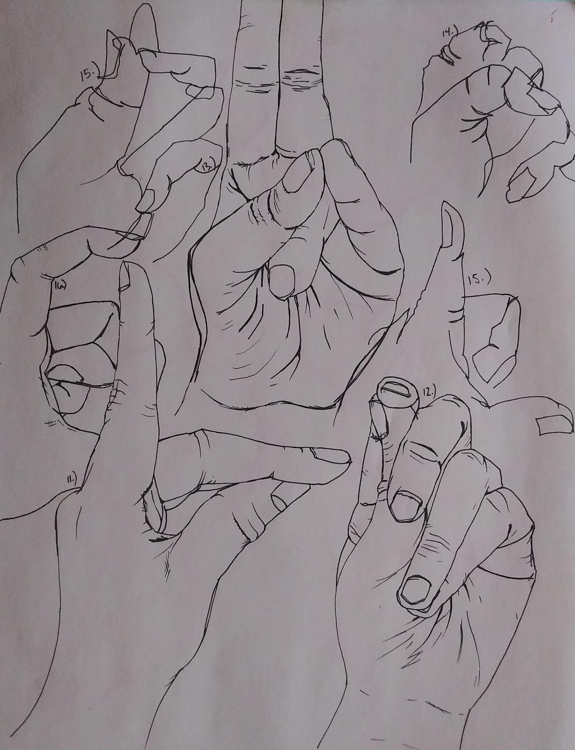 drawings on hands tumblr