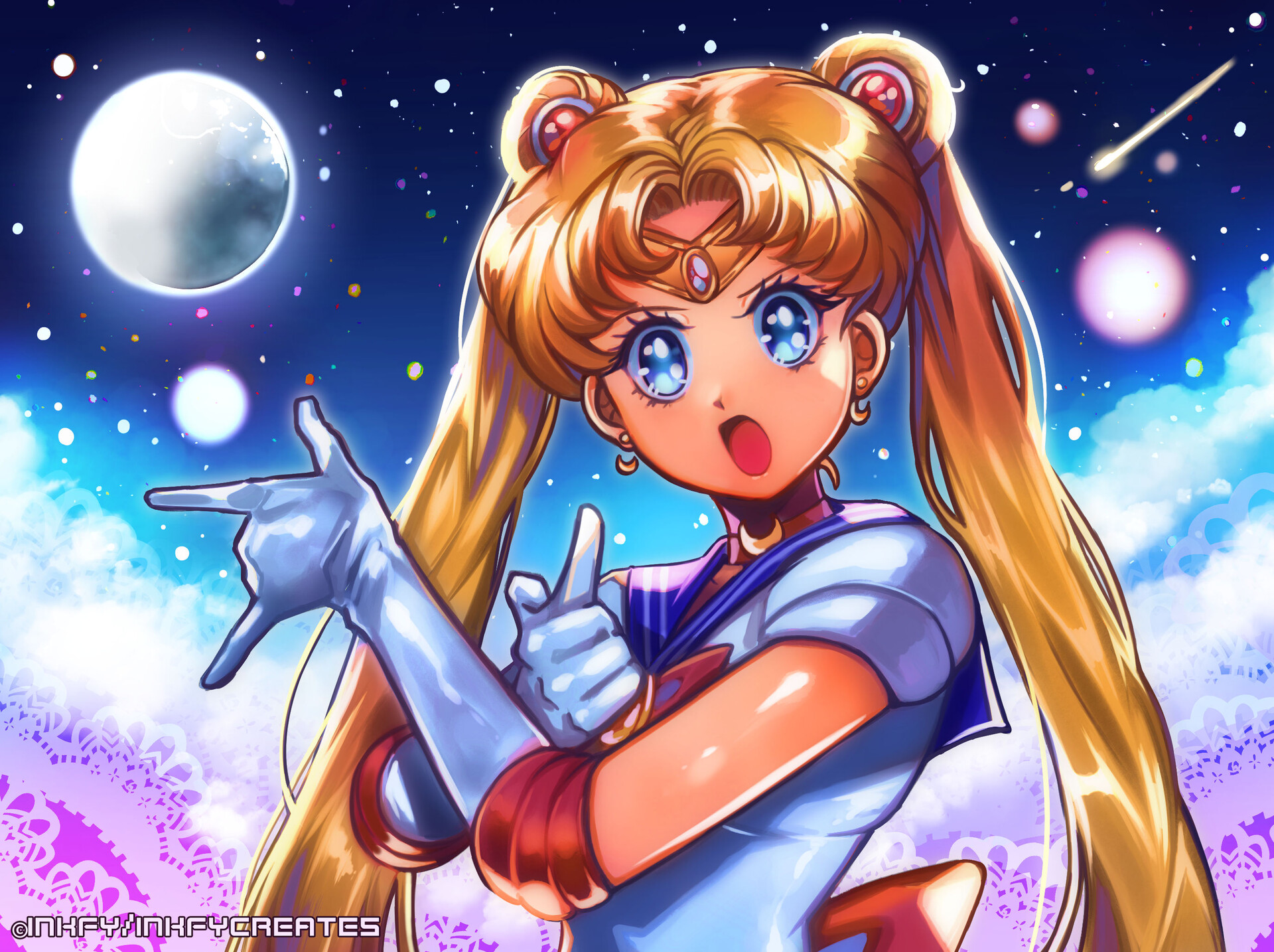ArtStation - "In the name of the moon, I'll punish you!" - Sailor Moon - In The Name Of The Moon Ill Punish You